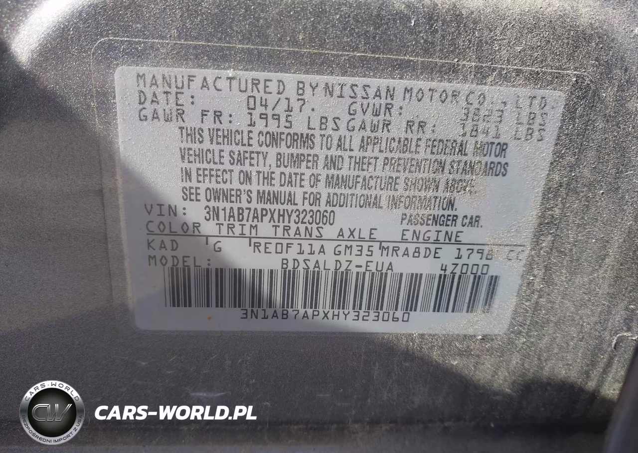 2017 Nissan Sentra Sv VIN:3N1AB7APXHY323060 - 9