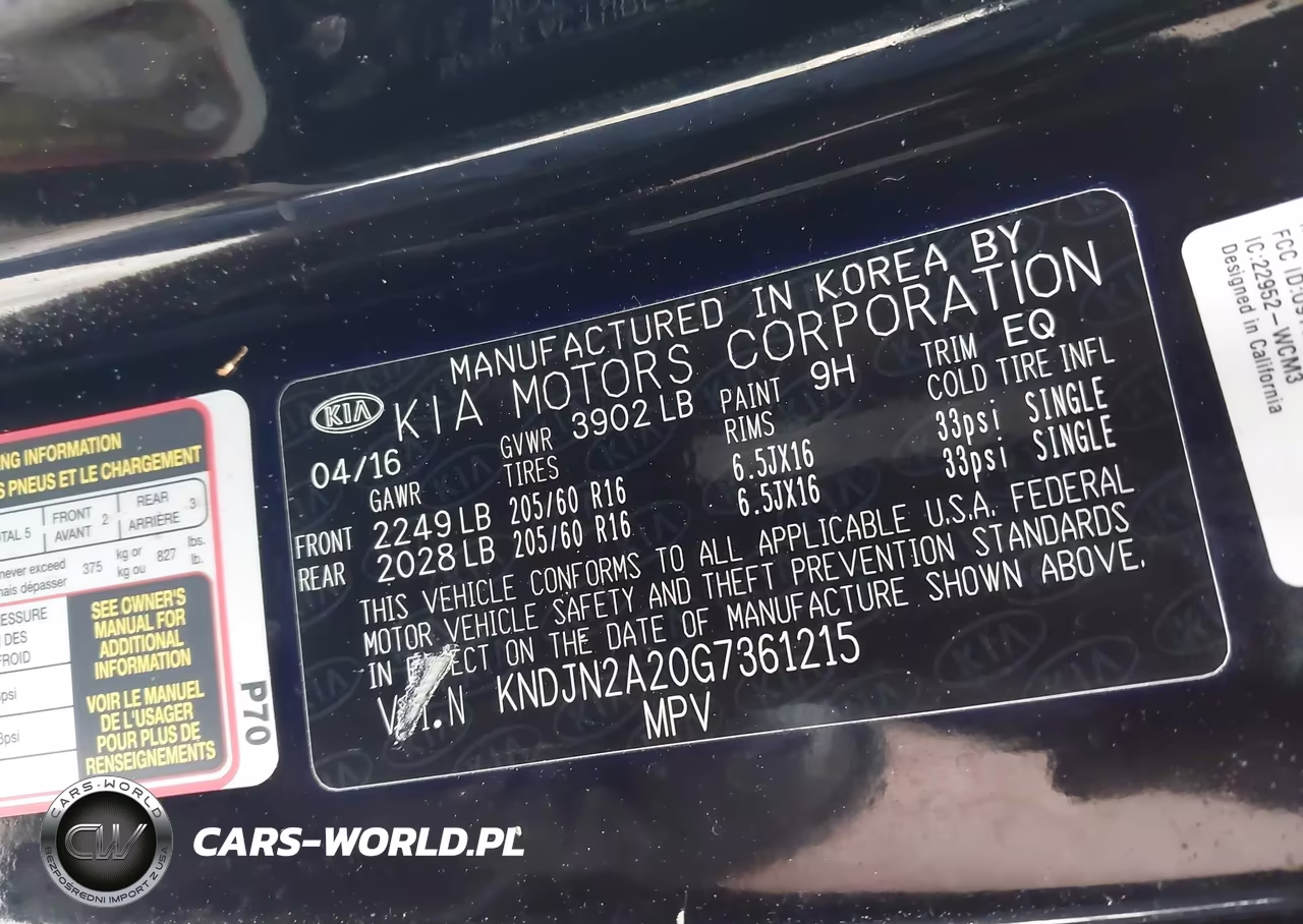 2016 Kia Soul VIN:KNDJN2A20G7361215 - 9