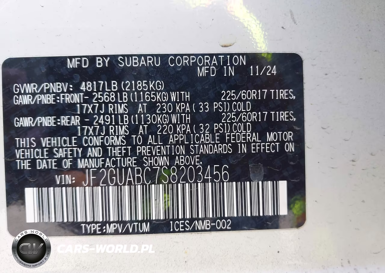 2025 Subaru Crosstrek VIN:JF2GUABC7S8203456 - 9