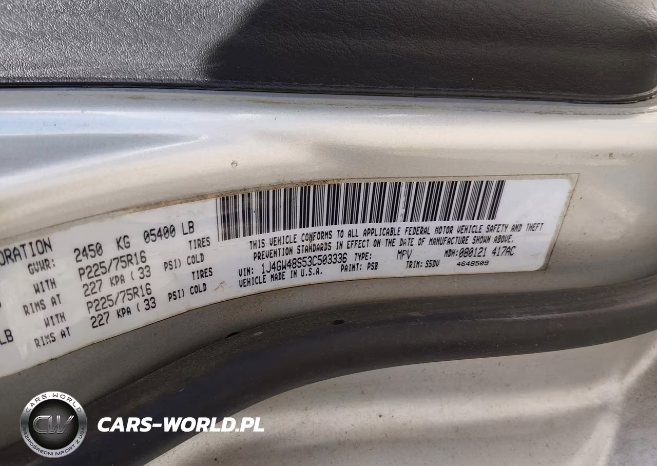 2003 Jeep Grand Cherokee Laredo VIN:1J4GW48S53C503336 - 9