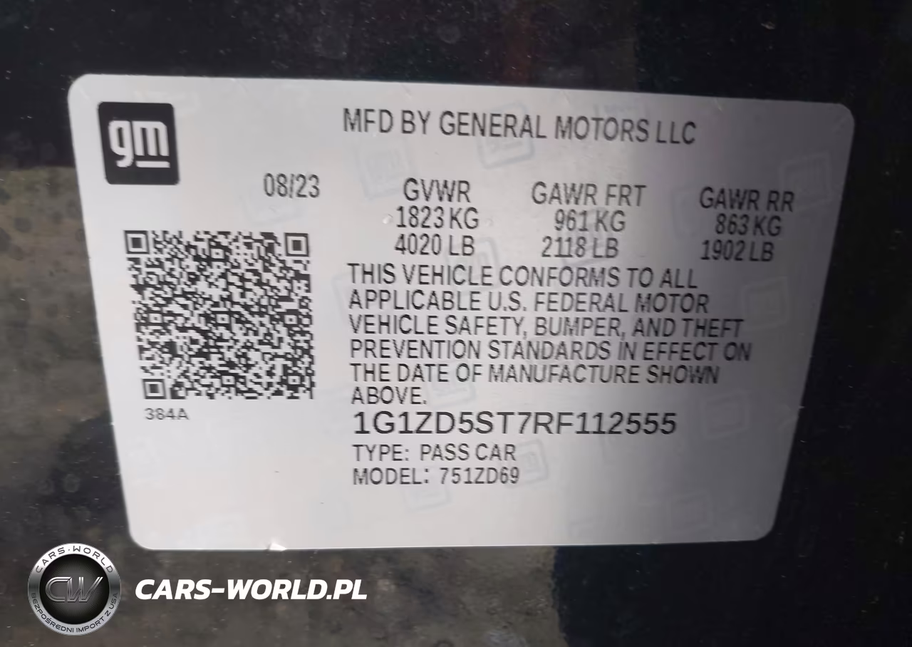 2024 CHEVROLET MALIBU LT VIN:1G1ZD5ST7RF112555 - 9