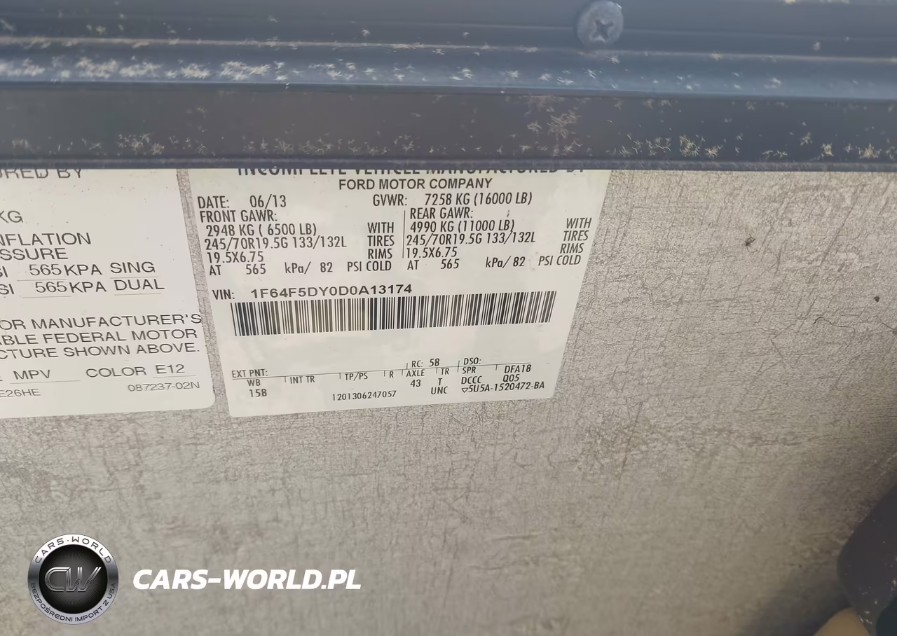 2013 Ford F53 VIN:1F64F5DY0D0A13174 - 9