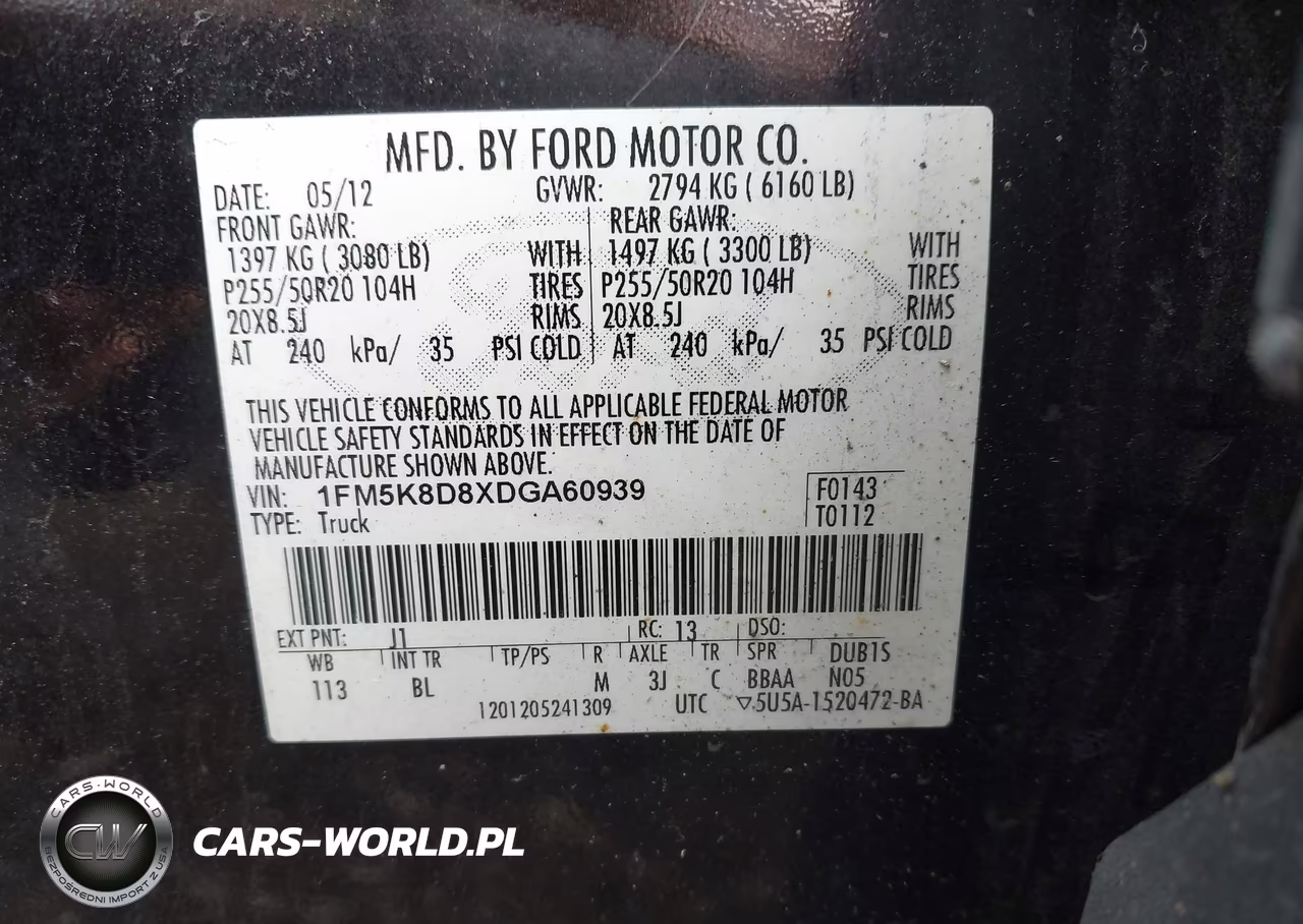 2013 Ford Explorer Xlt VIN:1FM5K8D8XDGA60939 - 9