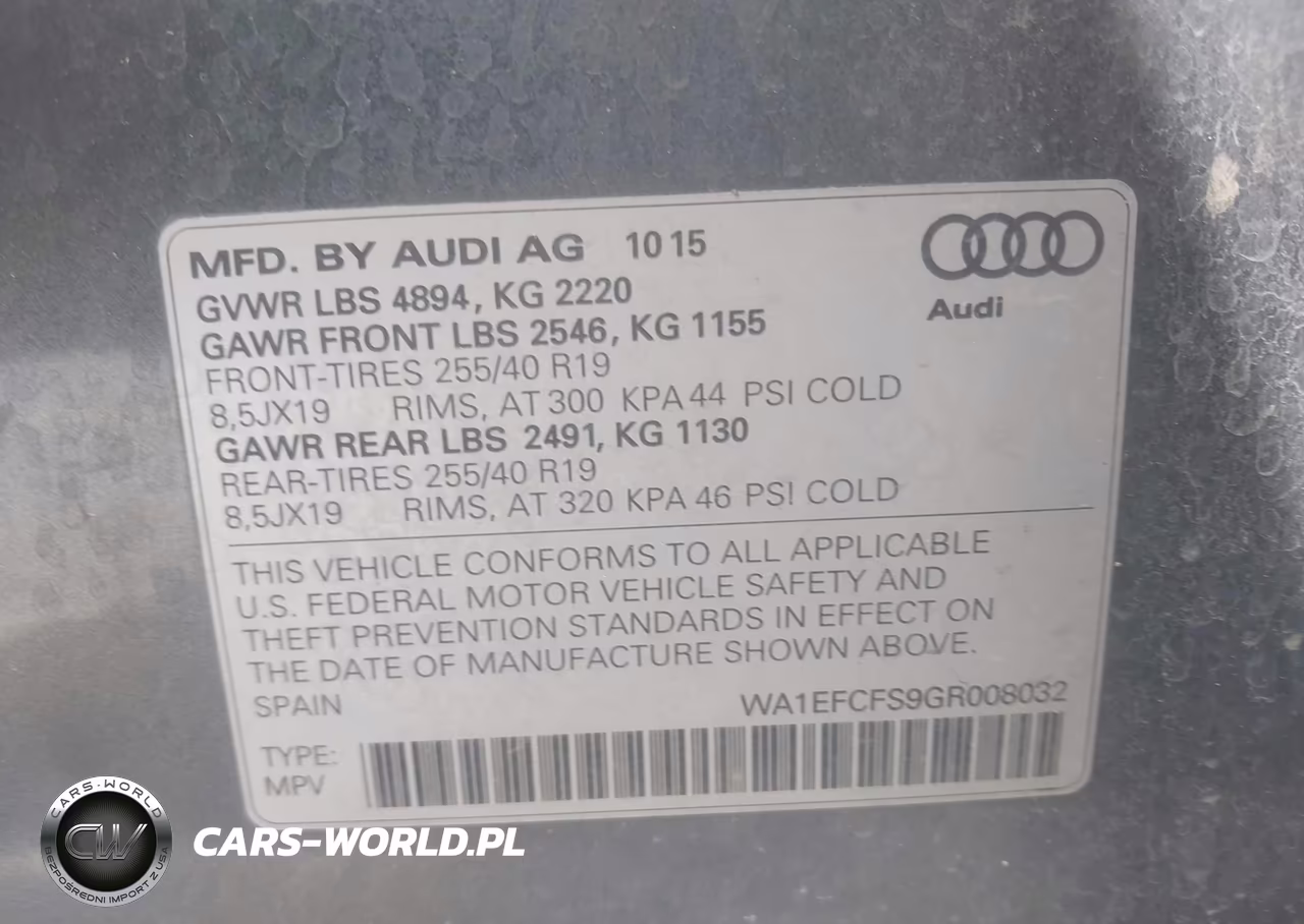 2016 Audi Q3 2.0T Premium Plus VIN:WA1EFCFS9GR008032 - 9