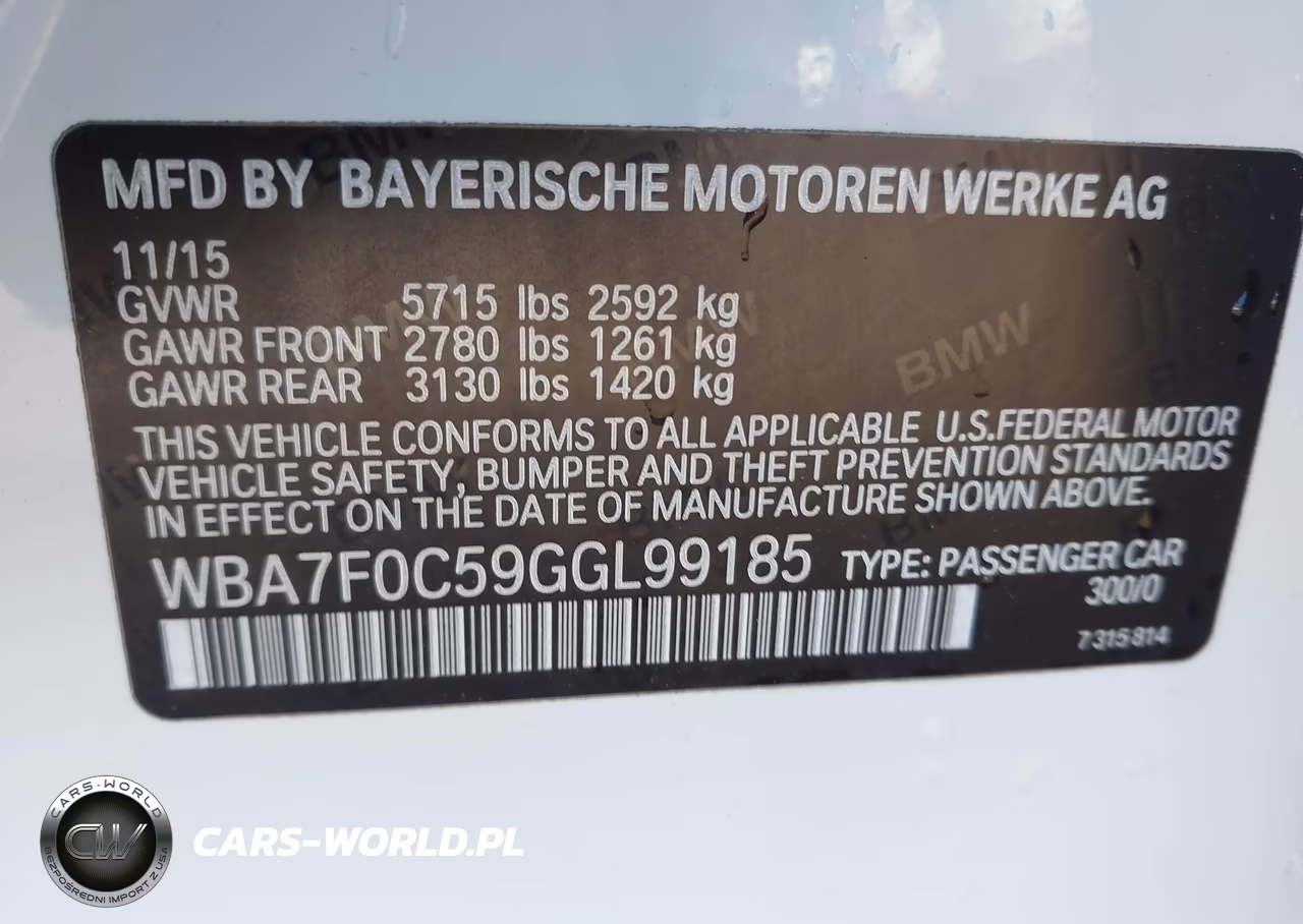 2016 BMW 750I VIN:WBA7F0C59GGL99185 - 9