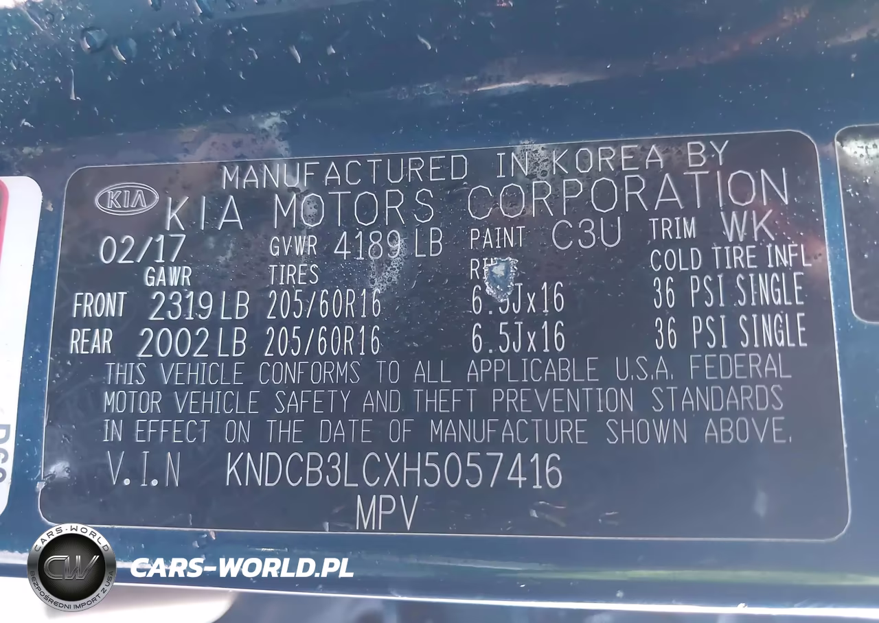 2017 Kia Niro Lx VIN:KNDCB3LCXH5057416 - 9