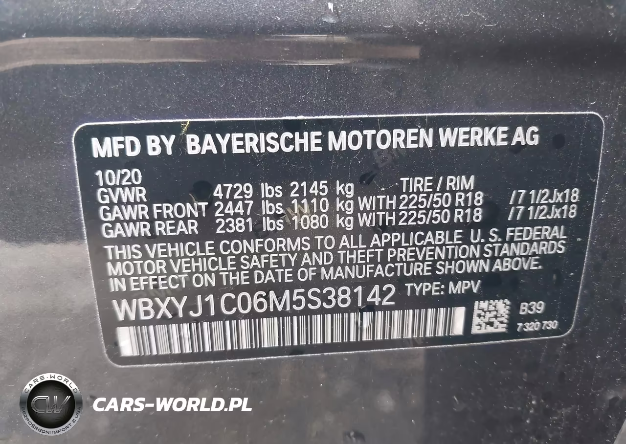 2021 BMW X2 xDrive28I VIN:WBXYJ1C06M5S38142 - 9