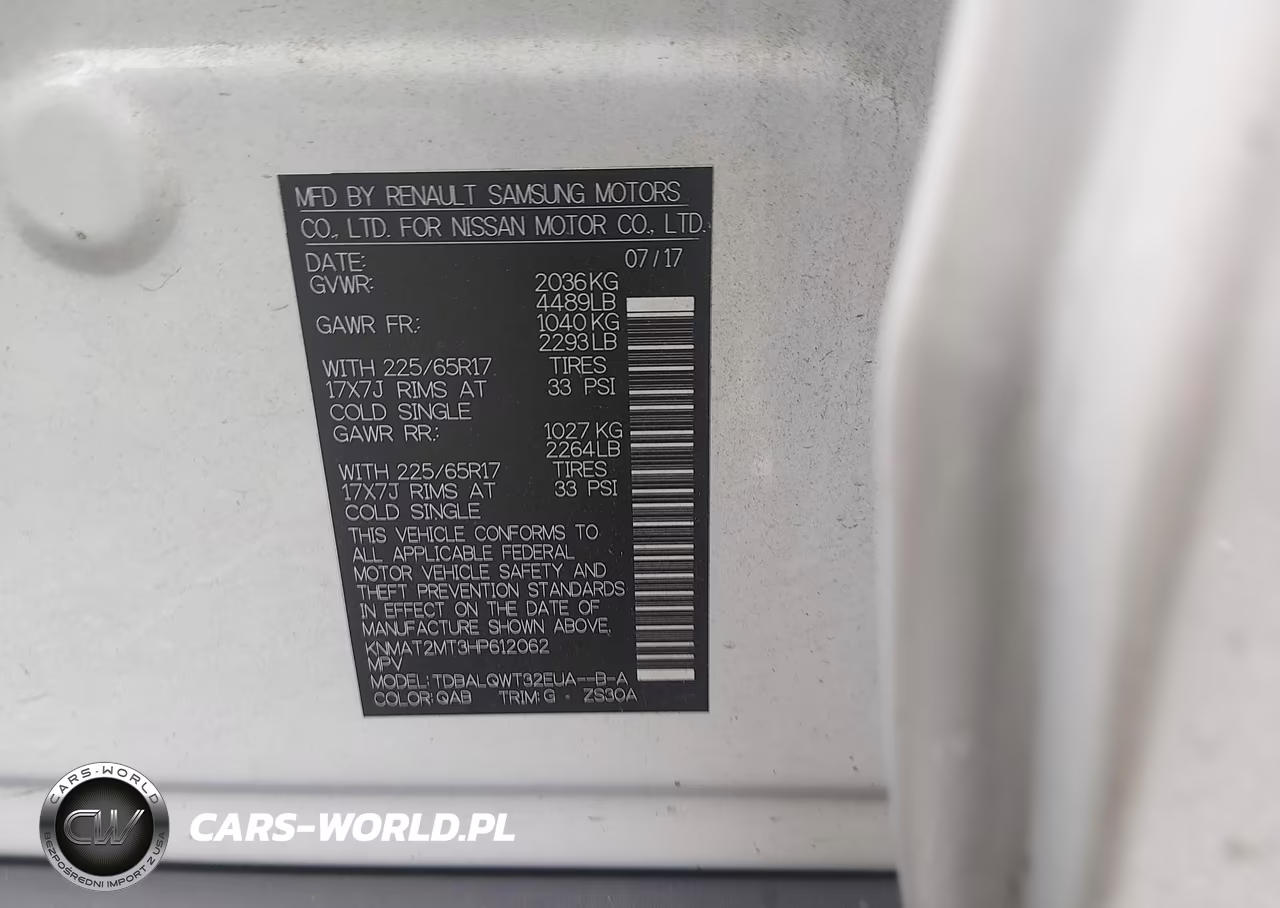 2017 Nissan Rogue Sv VIN:KNMAT2MT3HP612062 - 9