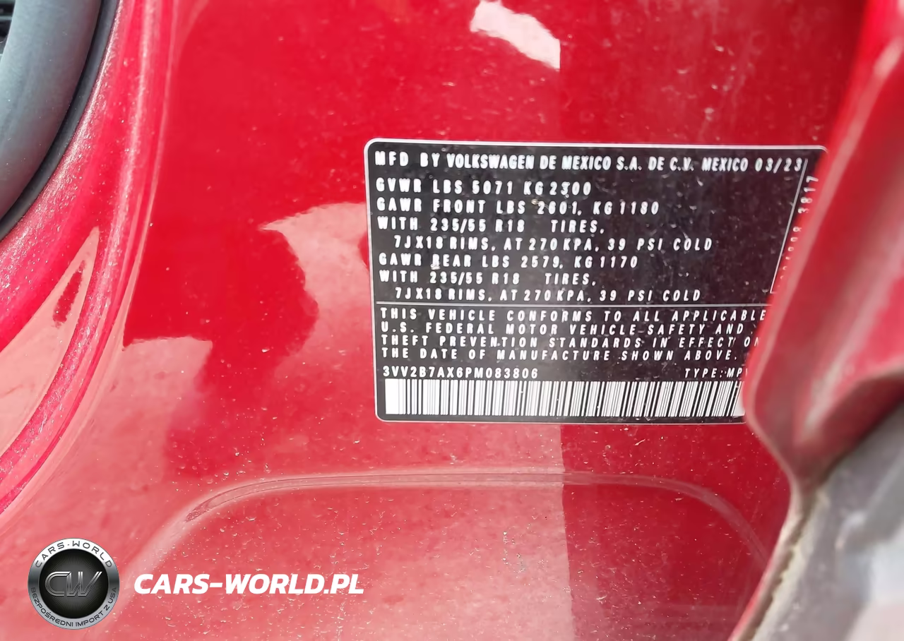 2023 Volkswagen Tiguan 2.0T Se VIN:3VV2B7AX6PM083806 - 9