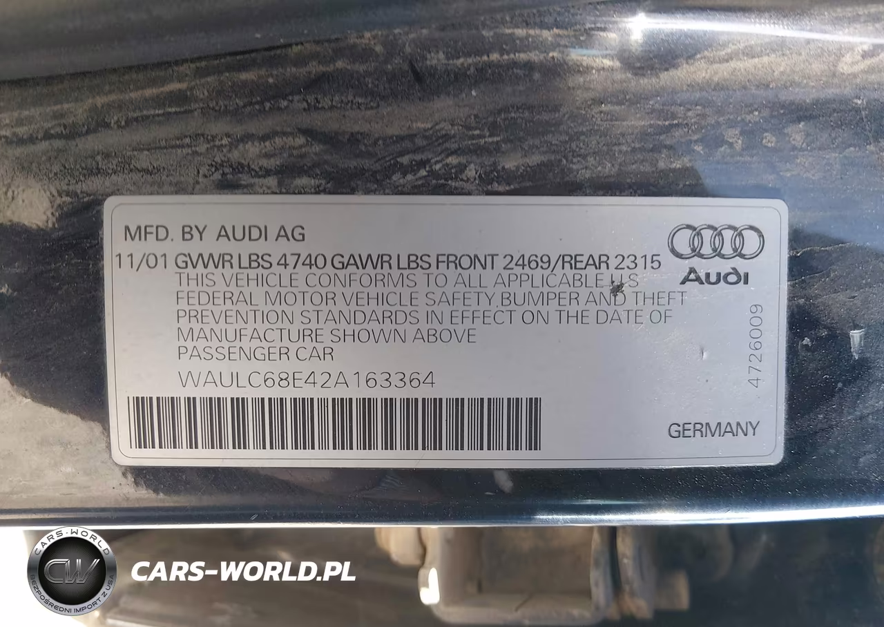 2002 Audi A4 1.8T VIN:WAULC68E42A163364 - 9