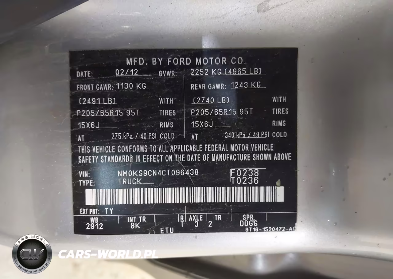 2012 Ford Transit Connect Xlt Premium VIN:NM0KS9CN4CT096438 - 9