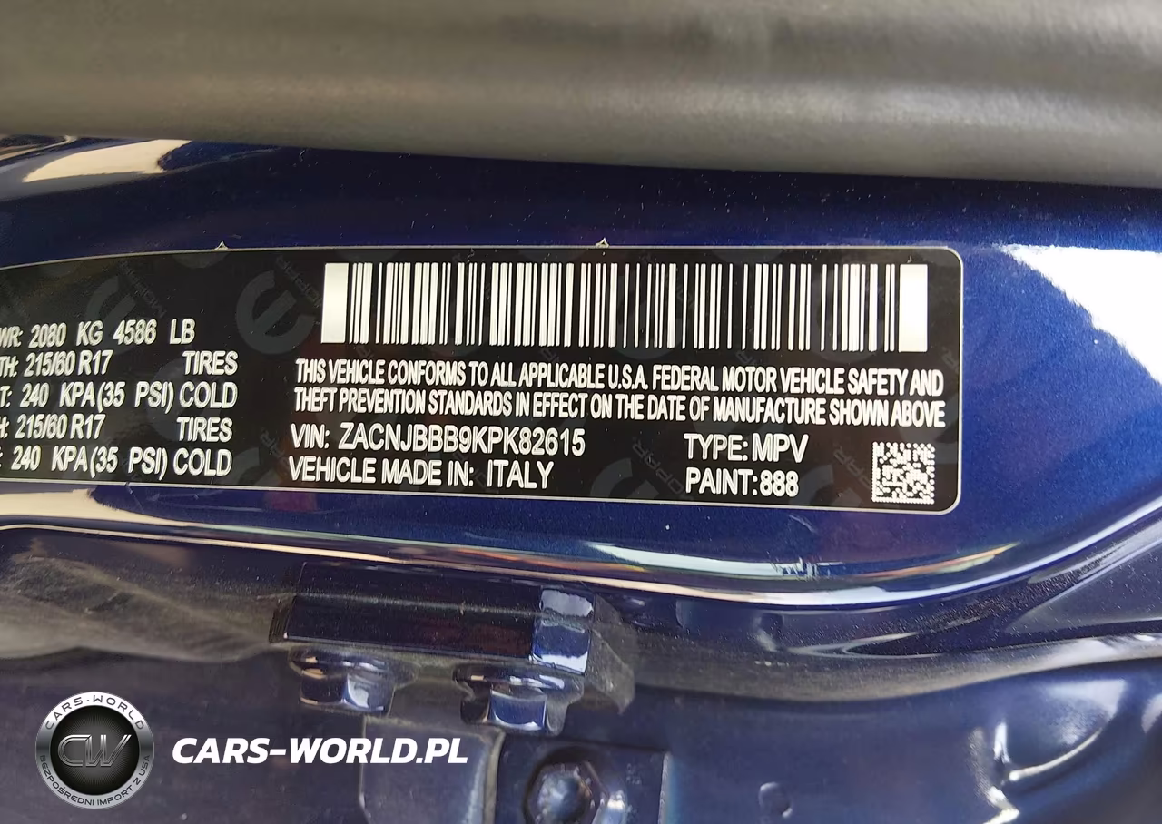 2019 Jeep Renegade Latitude 4X4 VIN:ZACNJBBB9KPK82615 - 9