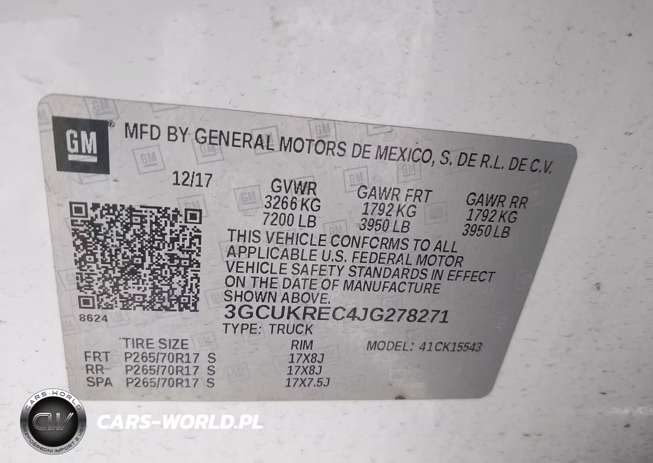 2018 Chevrolet Silverado 1500 1Lt VIN:3GCUKREC4JG278271 - 9