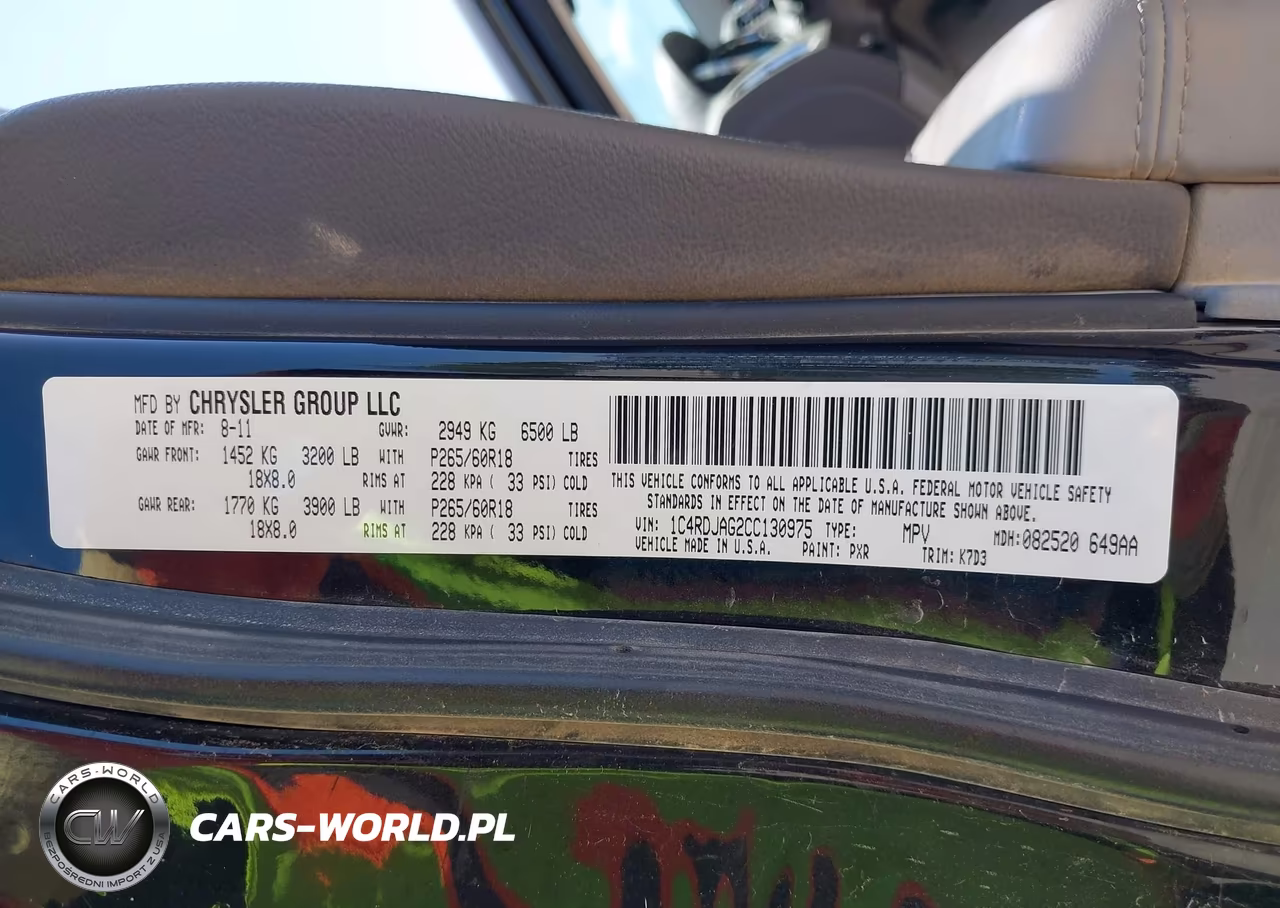 2012 Dodge Durango Sxt VIN:1C4RDJAG2CC130975 - 9