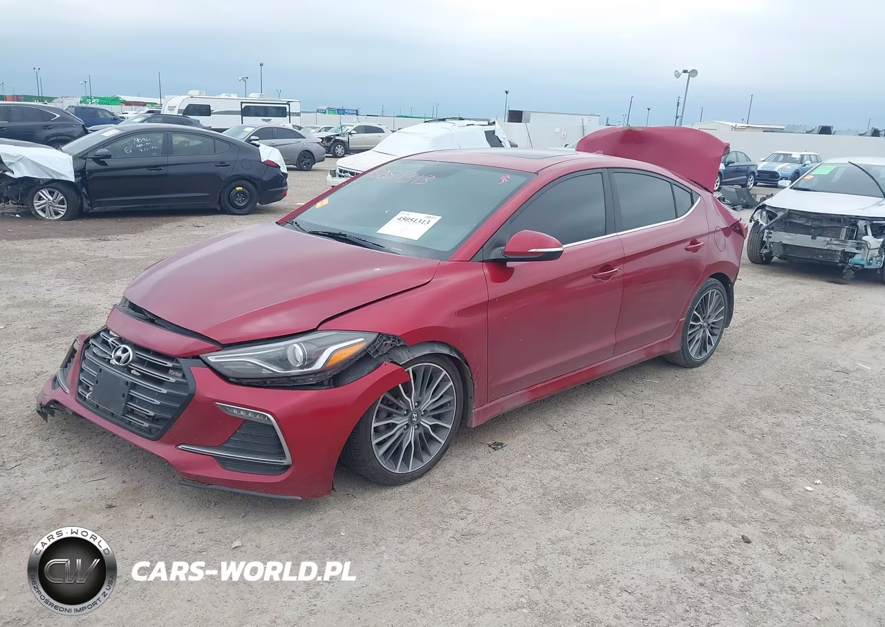 2018 Hyundai Elantra Sport VIN:KMHD04LB9JU485086 - 2
