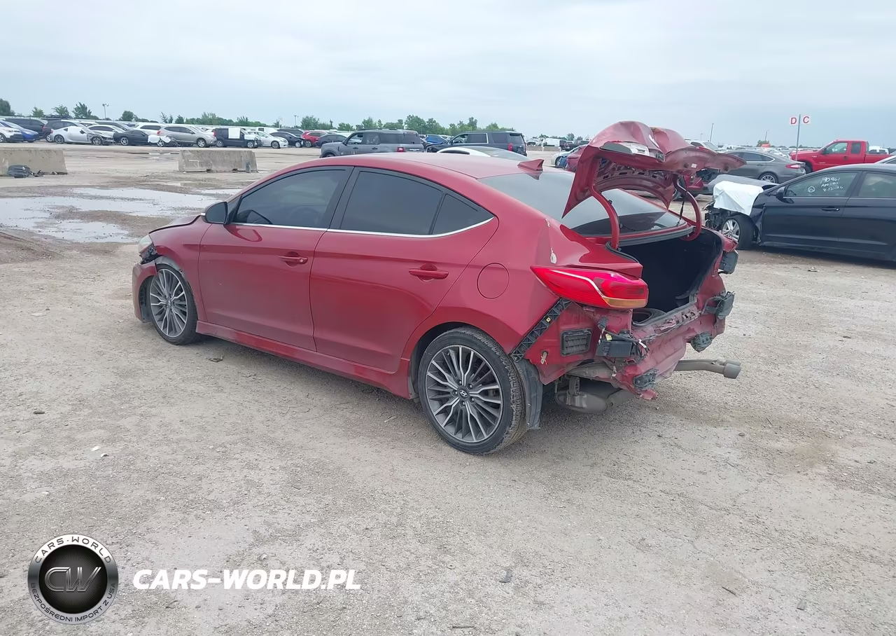 2018 Hyundai Elantra Sport VIN:KMHD04LB9JU485086 - 3