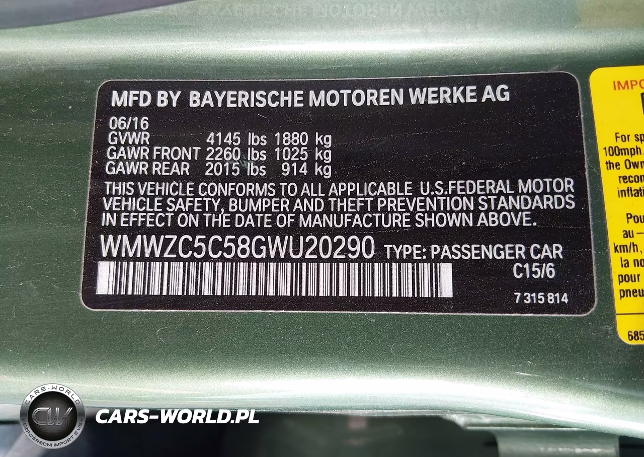 2016 Mini Countryman Cooper S VIN:WMWZC5C58GWU20290 - 9