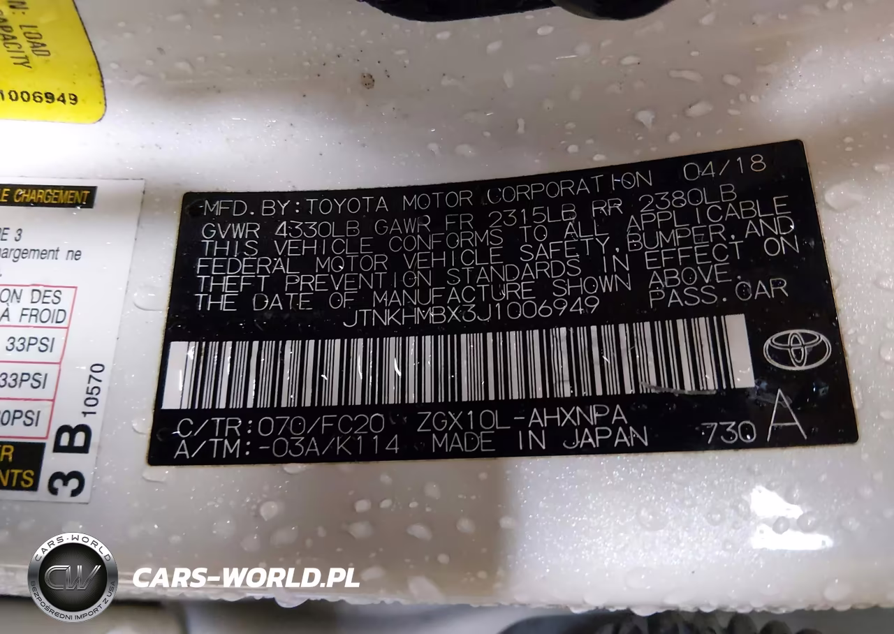 2018 Toyota C-Hr Xle Premium VIN:JTNKHMBX3J1006949 - 9