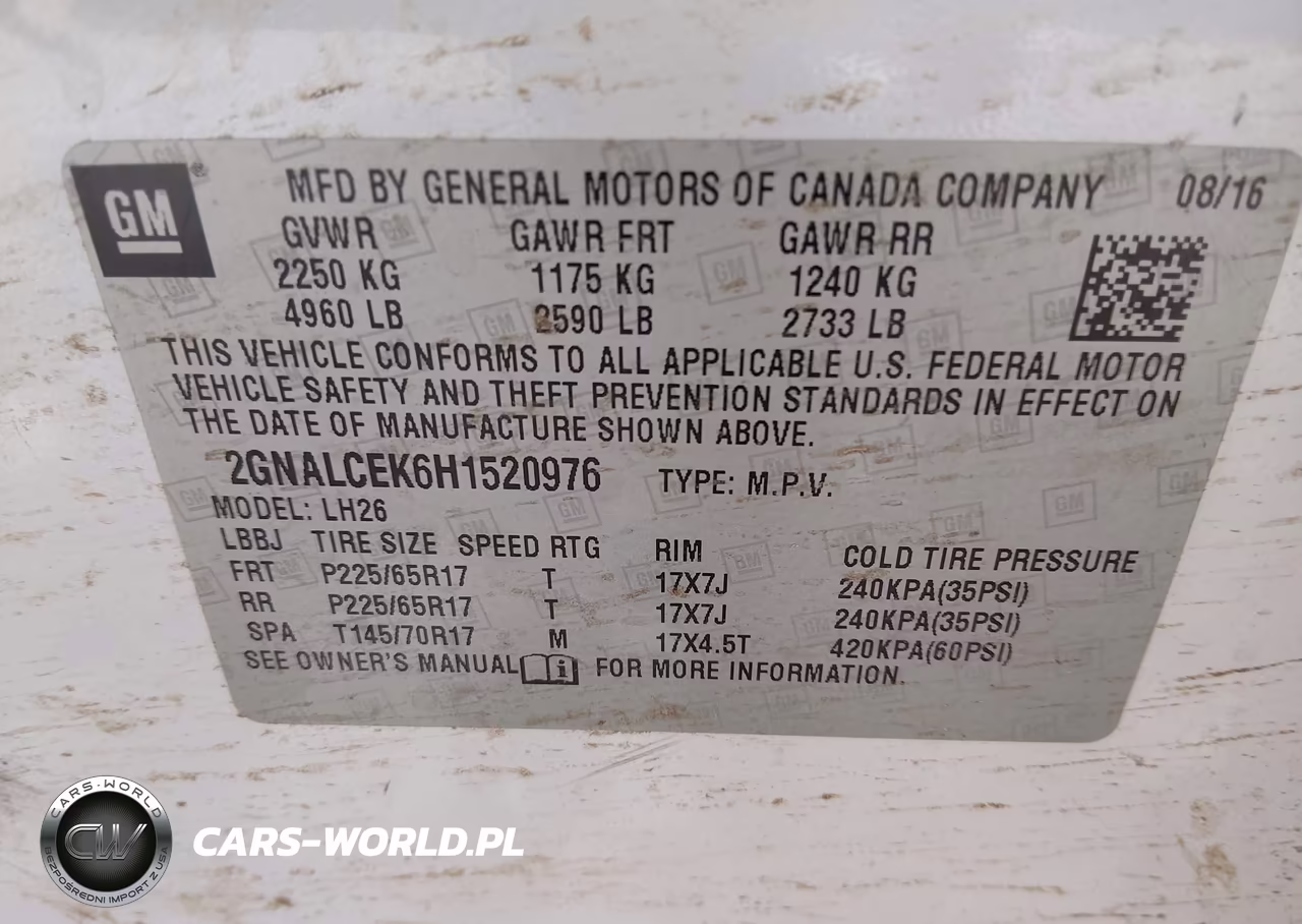 2017 Chevrolet Equinox Lt VIN:2GNALCEK6H1520976 - 9