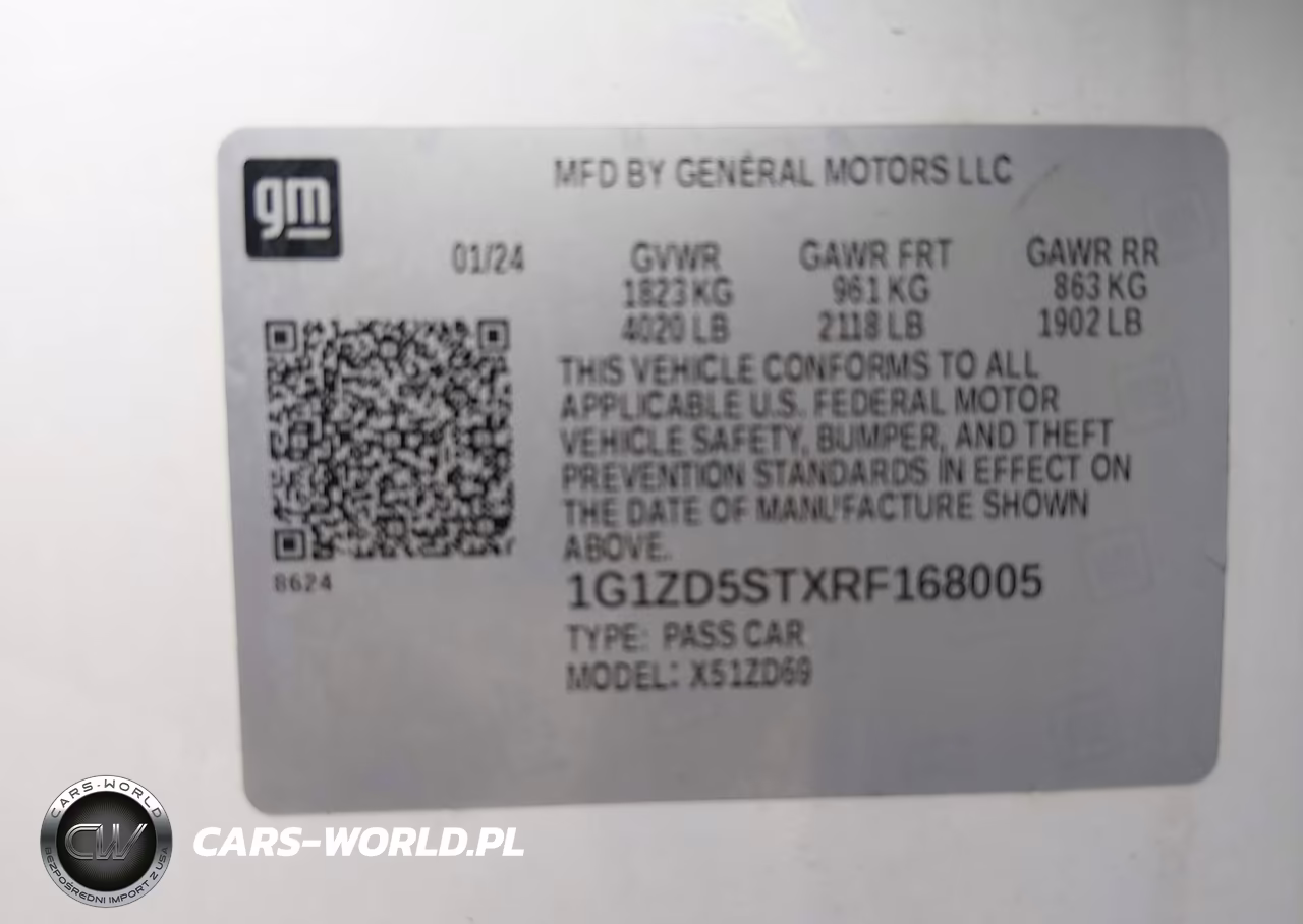 2024 Chevrolet Malibu Fwd 1Lt VIN:1G1ZD5STXRF168005 - 9