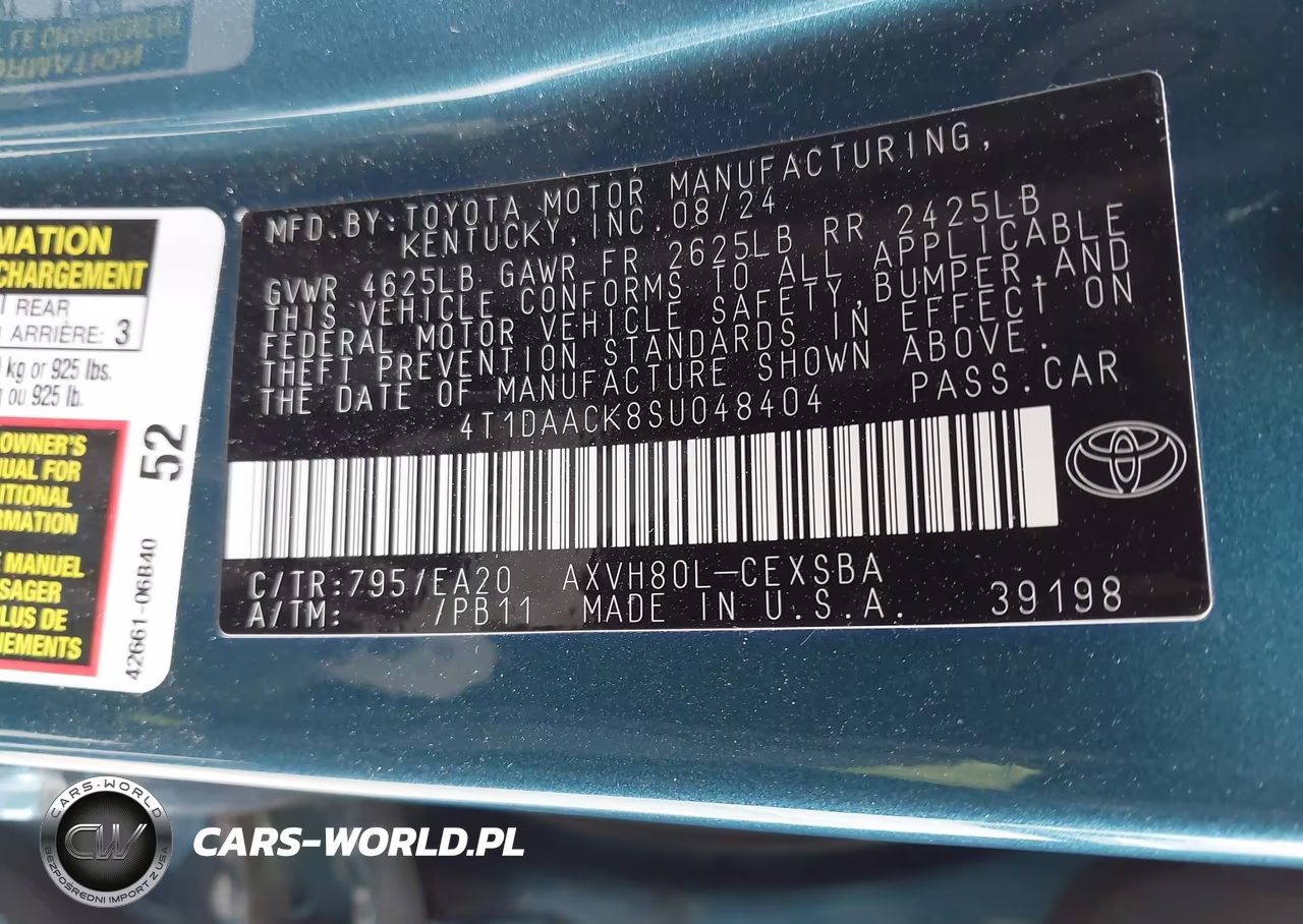 2025 Toyota Camry Se VIN:4T1DAACK8SU048404 - 9