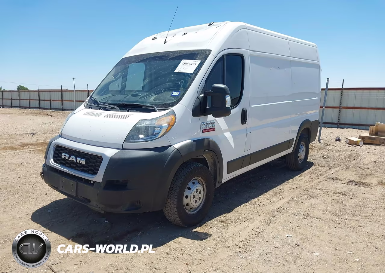 2019 Ram Promaster 1500 High Roof 136 Wb VIN:3C6TRVBG3KE515358 - 2