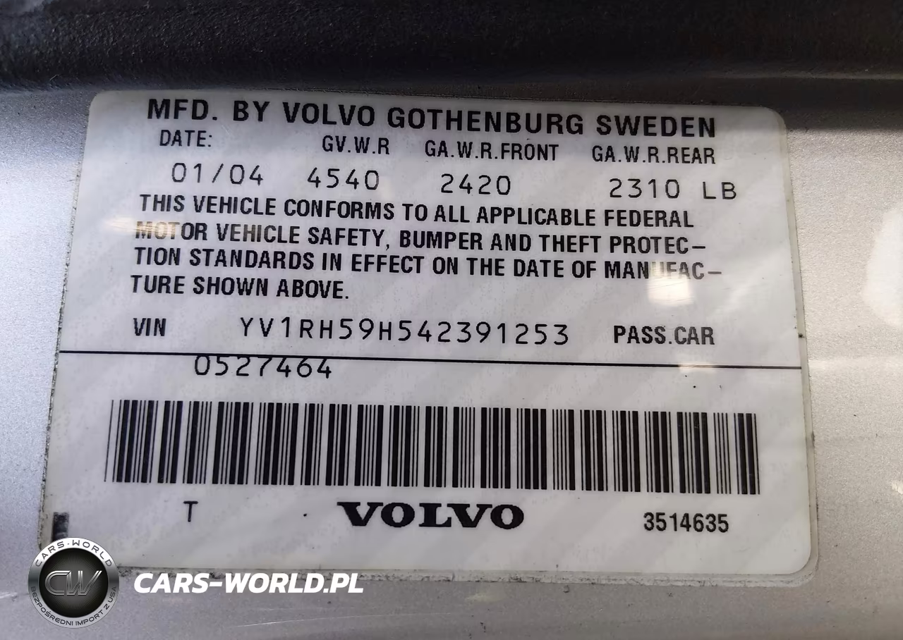2004 Volvo S60 2.5T Awd VIN:YV1RH59H542391253 - 9