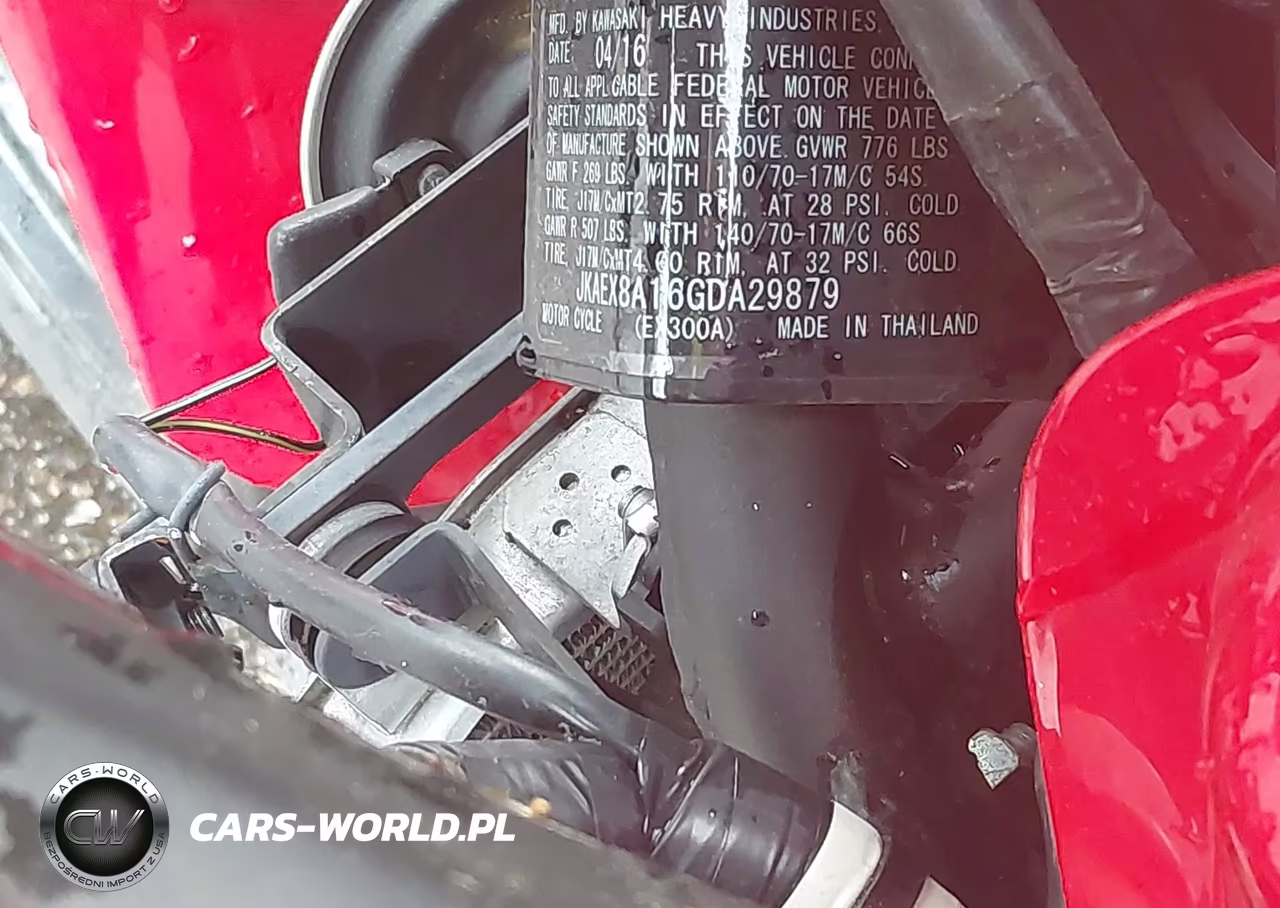 2016 Kawasaki Ex300 A VIN:JKAEX8A16GDA29879 - 10