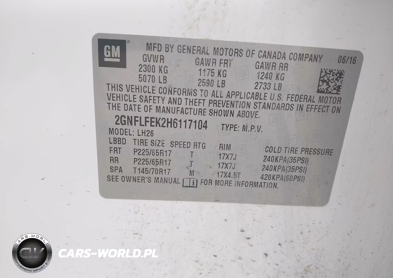 2017 Chevrolet Equinox Lt VIN:2GNFLFEK2H6117104 - 9