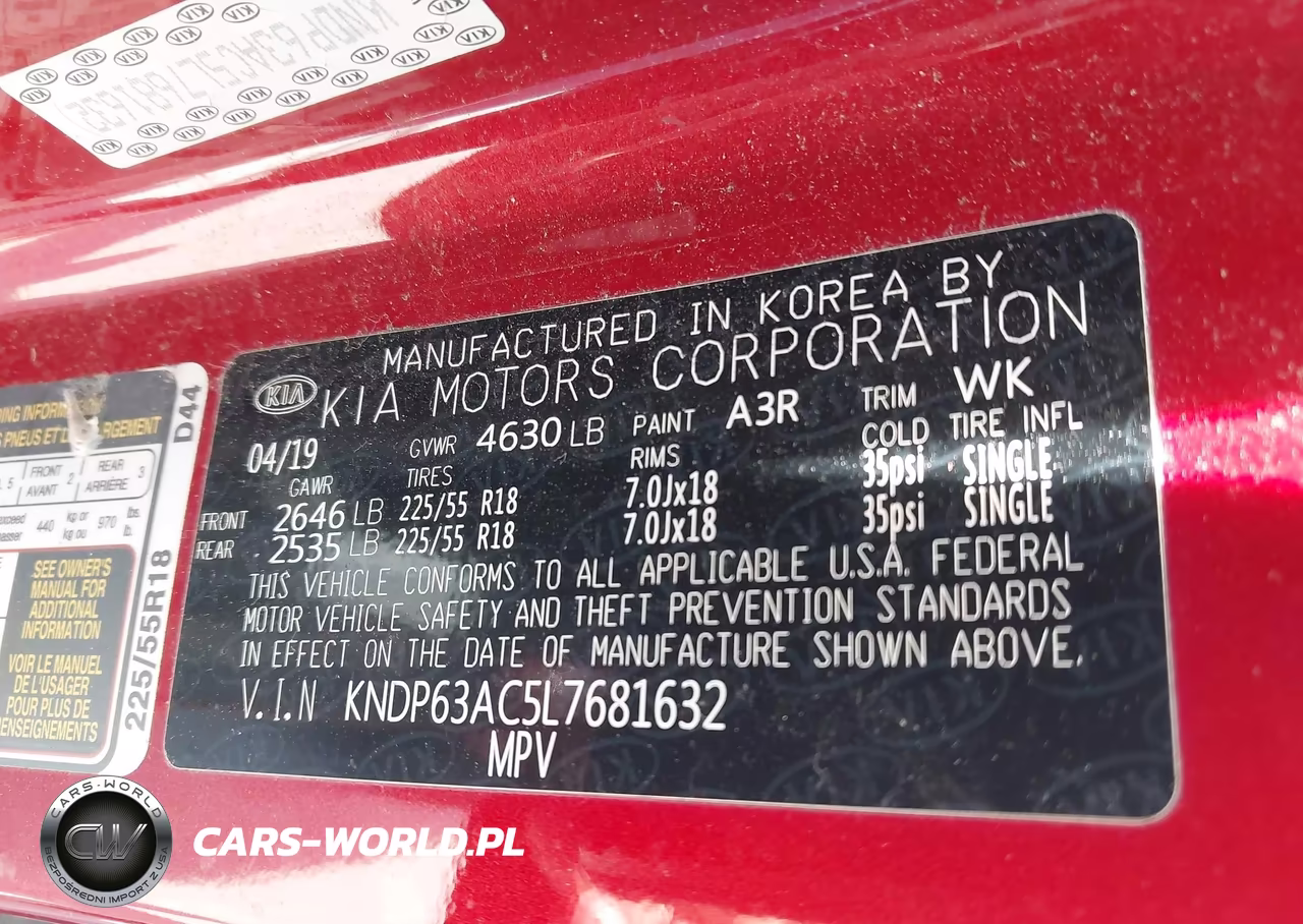 2020 Kia Sportage S VIN:KNDP63AC5L7681632 - 9