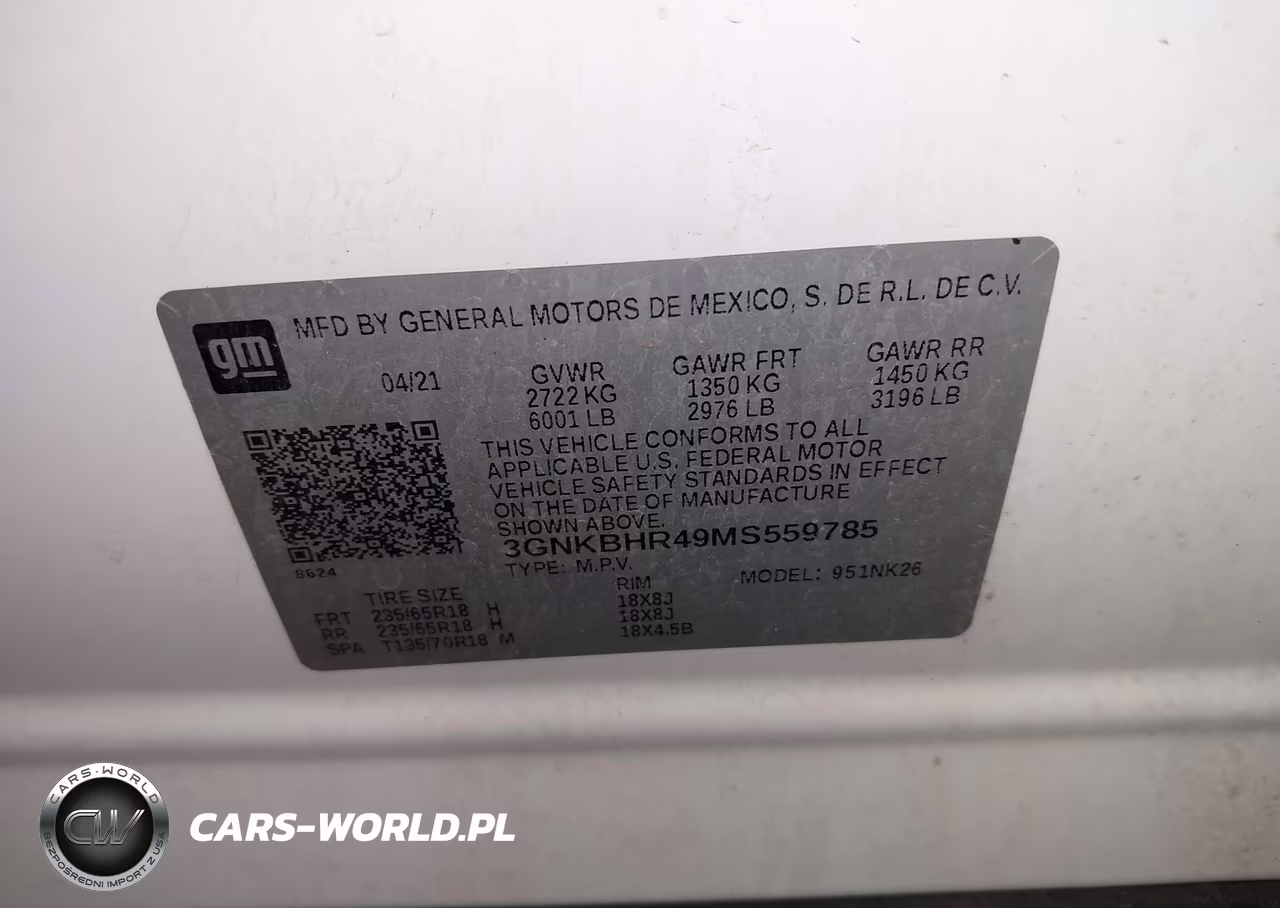 2021 Chevrolet Blazer Awd 2Lt VIN:3GNKBHR49MS559785 - 9
