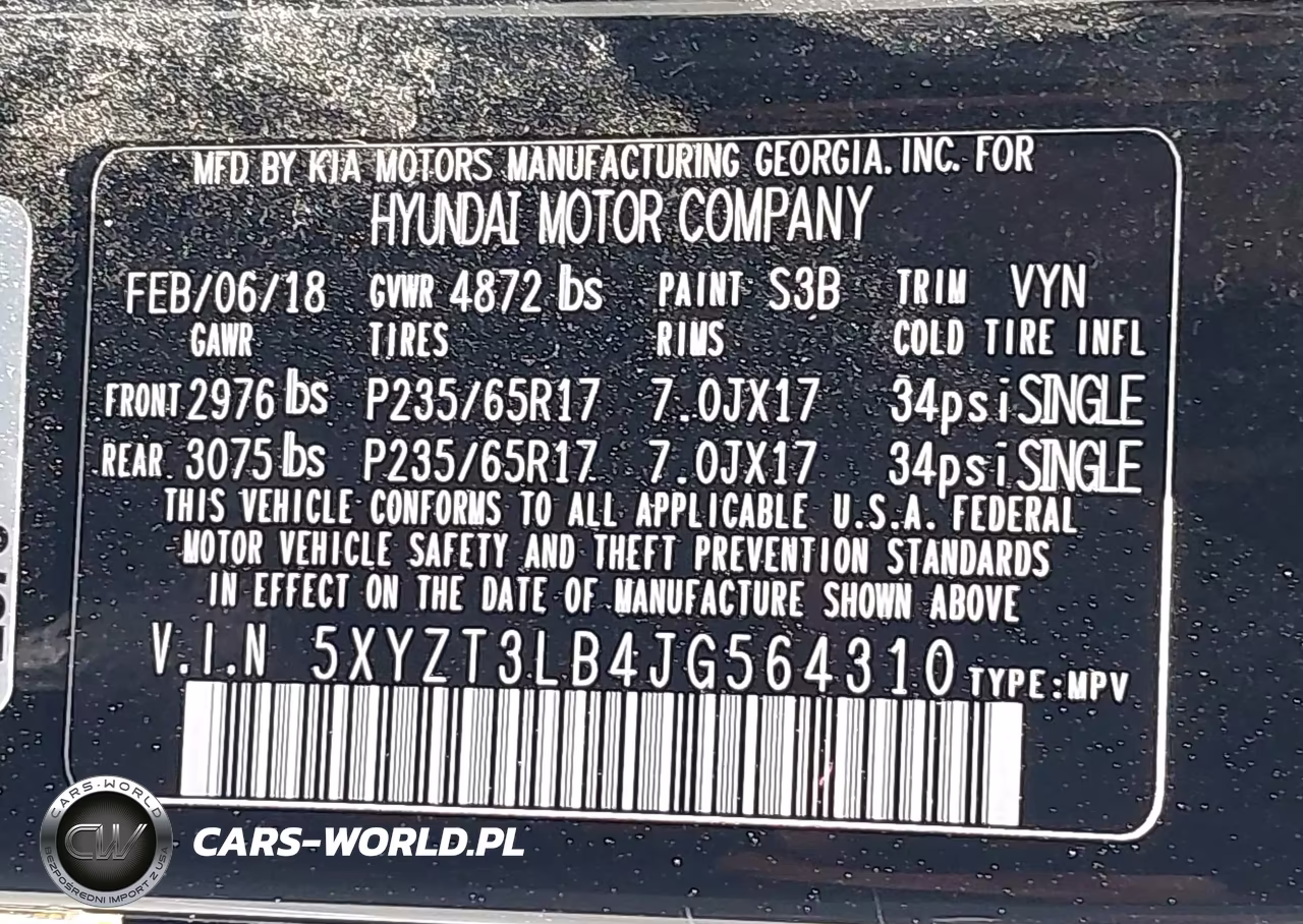 2018 Hyundai Santa Fe Sport 2.4L VIN:5XYZT3LB4JG564310 - 9