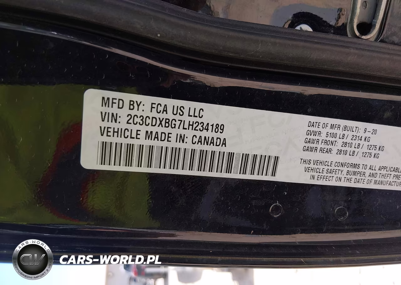 2020 Dodge Charger Sxt Rwd VIN:2C3CDXBG7LH234189 - 9