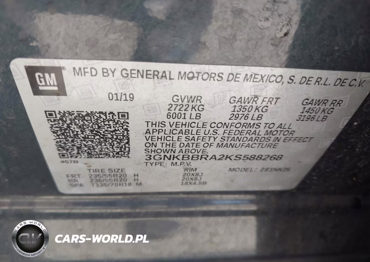 2019 Chevrolet Blazer VIN:3GNKBBRA2KS588268 - 9