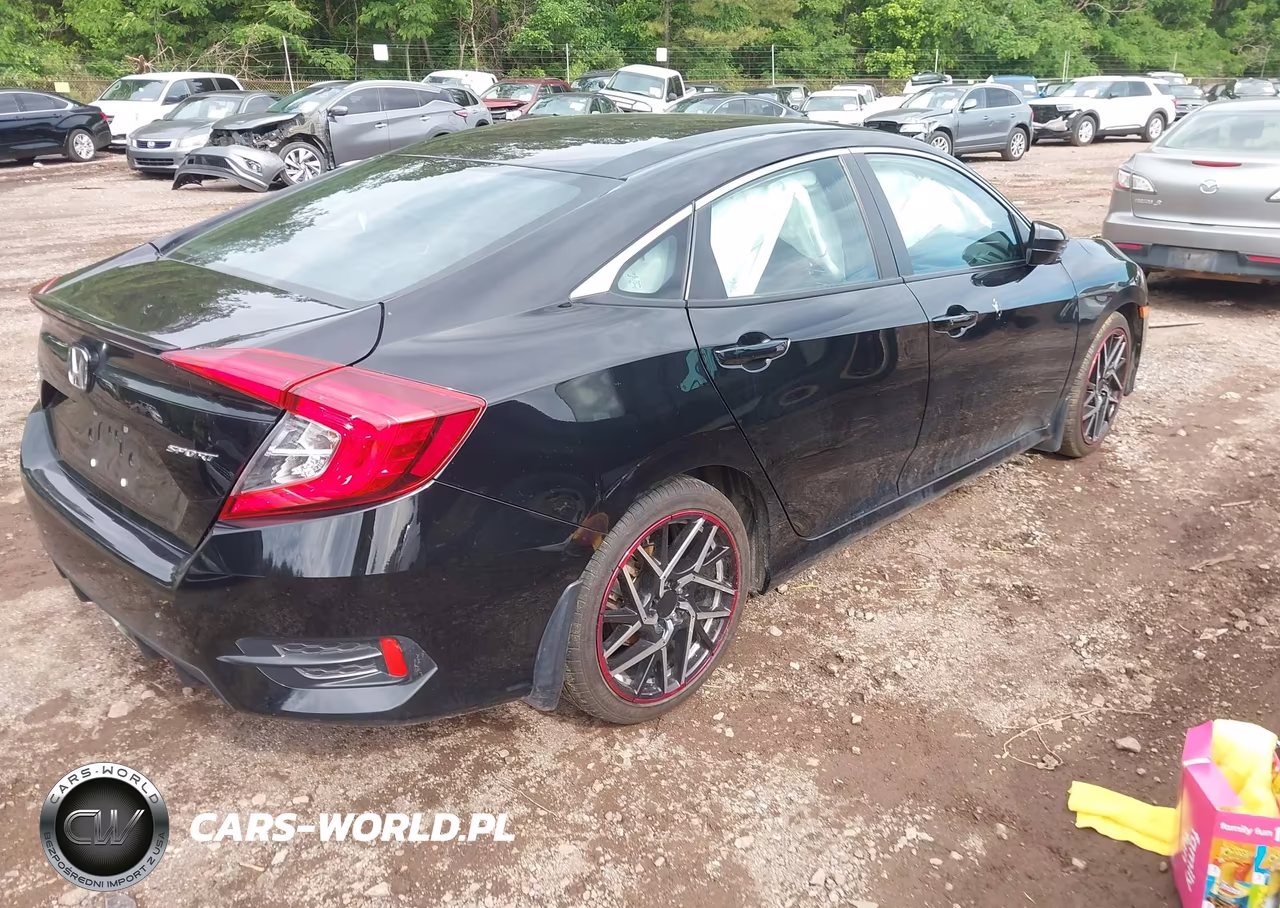 2019 Honda Civic Sport VIN:2HGFC2F86KH596208 - 4