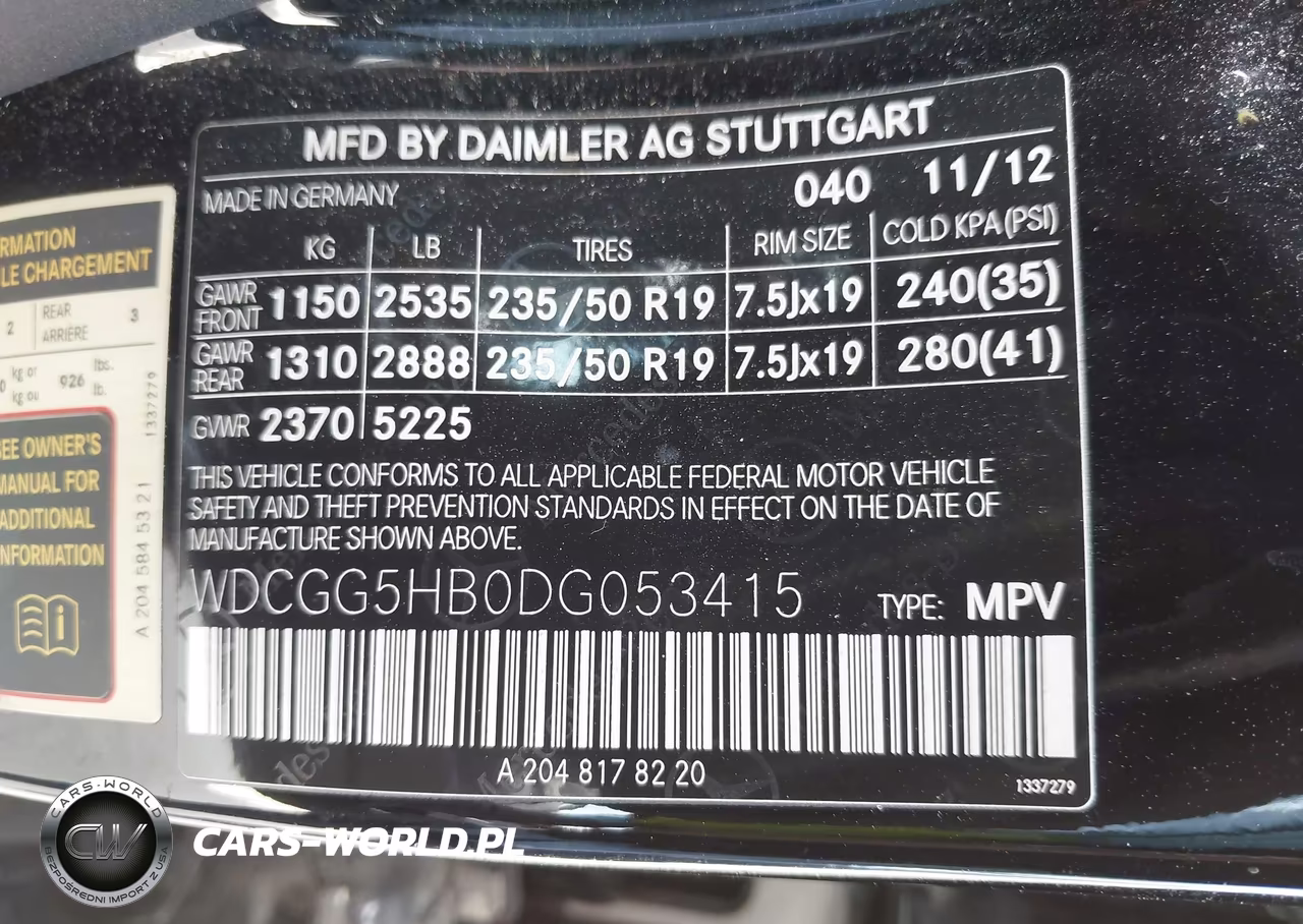 2013 Mercedes-Benz Glk 350 VIN:WDCGG5HB0DG053415 - 9