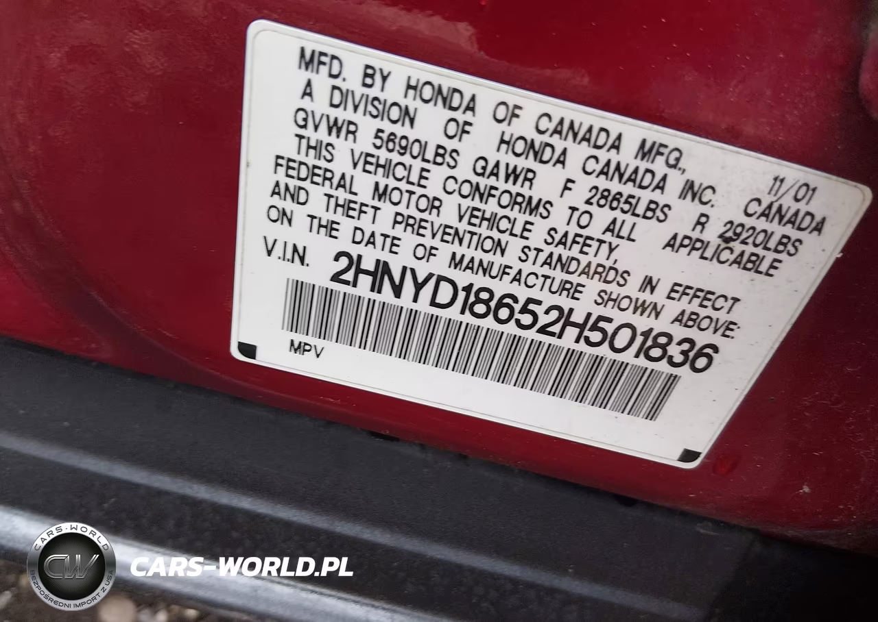 2002 Acura Mdx VIN:2HNYD18652H501836 - 9
