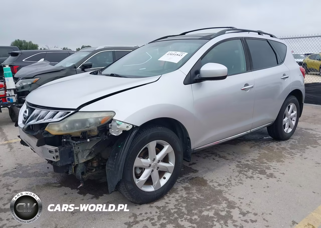 2010 Nissan Murano Sl VIN:JN8AZ1MW7AW121285 - 2