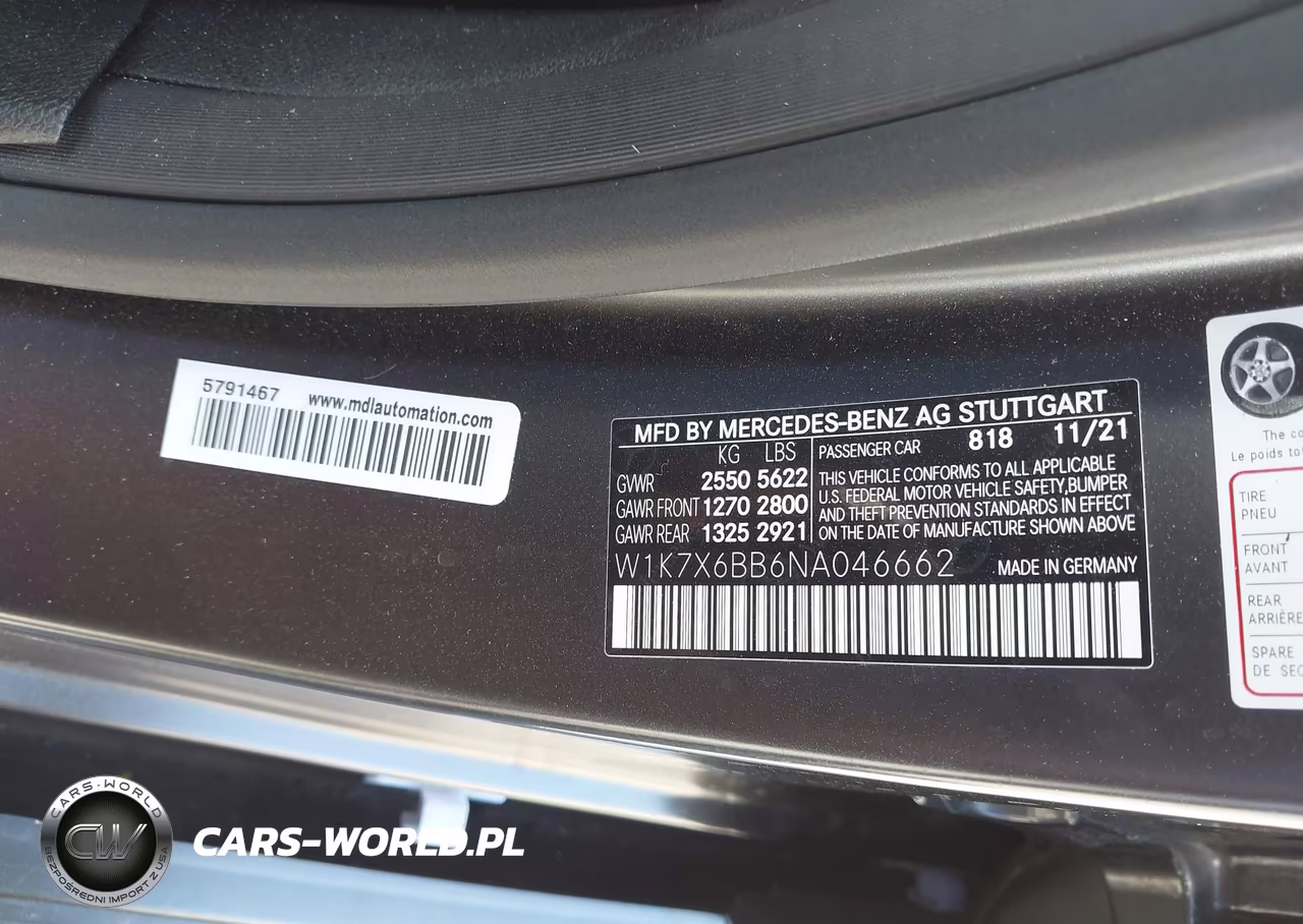 2022 Mercedes-Benz Amg Gt 53 4-Door Coupe VIN:W1K7X6BB6NA046662 - 9