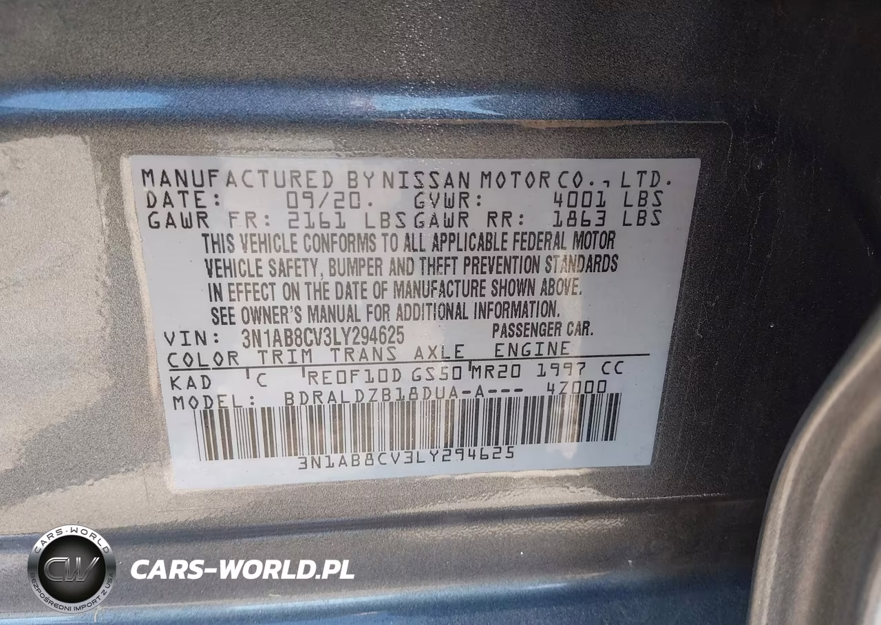 2020 Nissan Sentra Sv Xtronic Cvt VIN:3N1AB8CV3LY294625 - 9