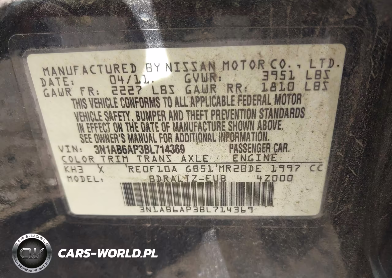 2011 Nissan Sentra 2.0Sr VIN:3N1AB6AP3BL714369 - 9