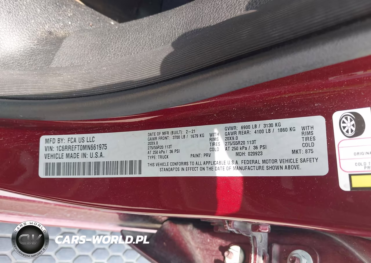 2021 Ram 1500 Lone Star 4X2 5'7 Box VIN:1C6RREFT0MN661975 - 9