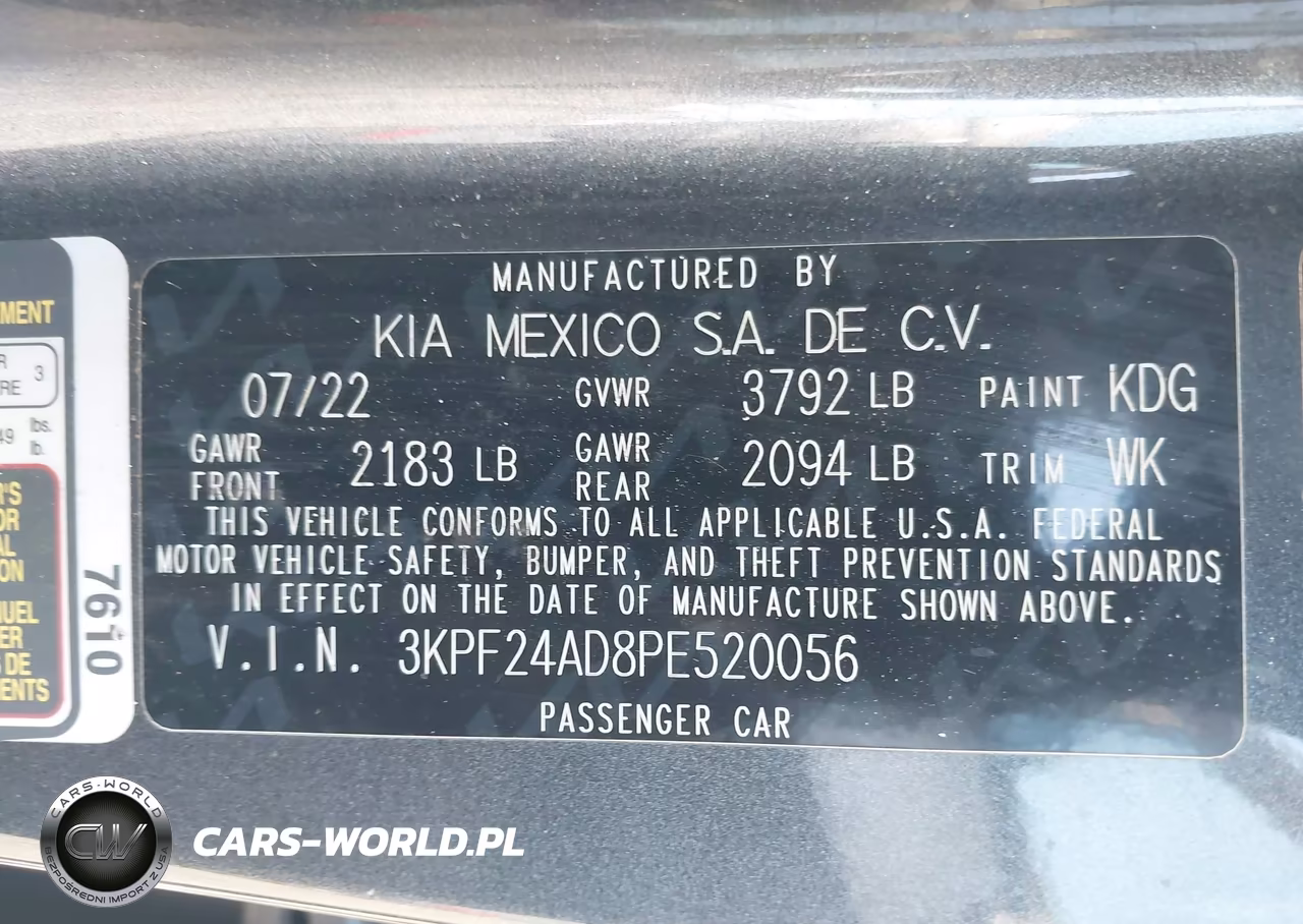 2023 Kia Forte Lxs VIN:3KPF24AD8PE520056 - 9