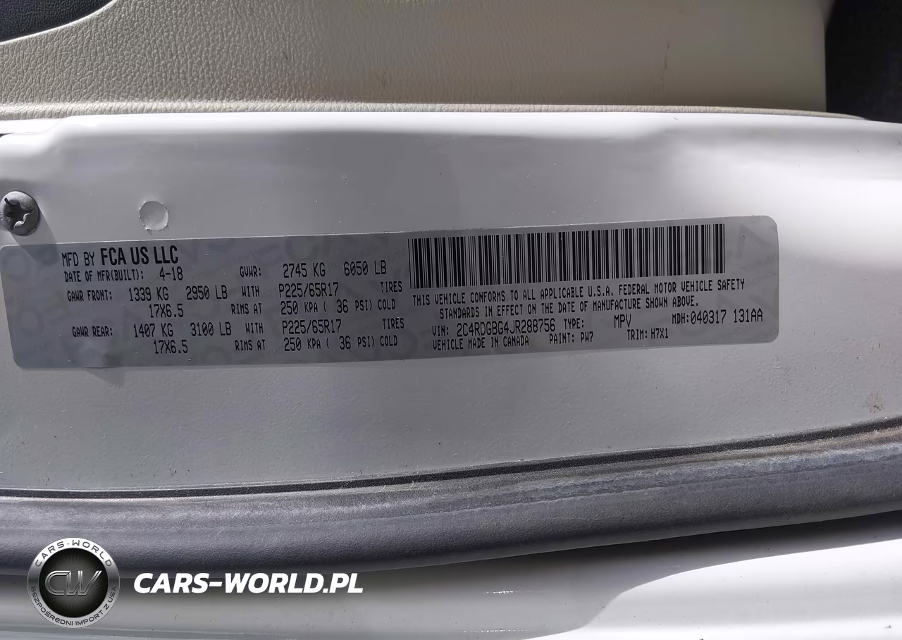 2018 Dodge Grand Caravan Se VIN:2C4RDGBG4JR288756 - 9