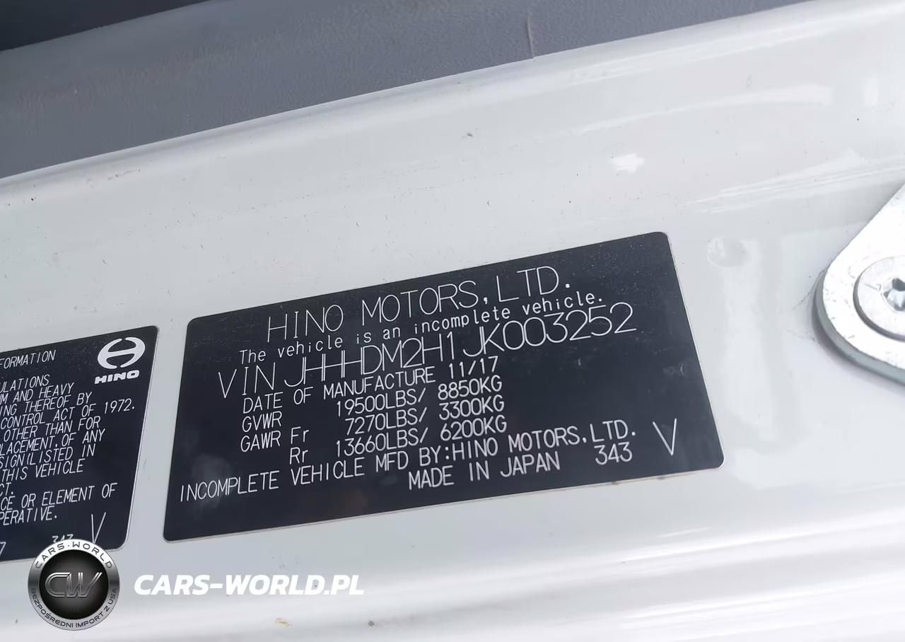 2018 Hino Xjc710-Xfc710 VIN:JHHHDM2H1JK003252 - 9