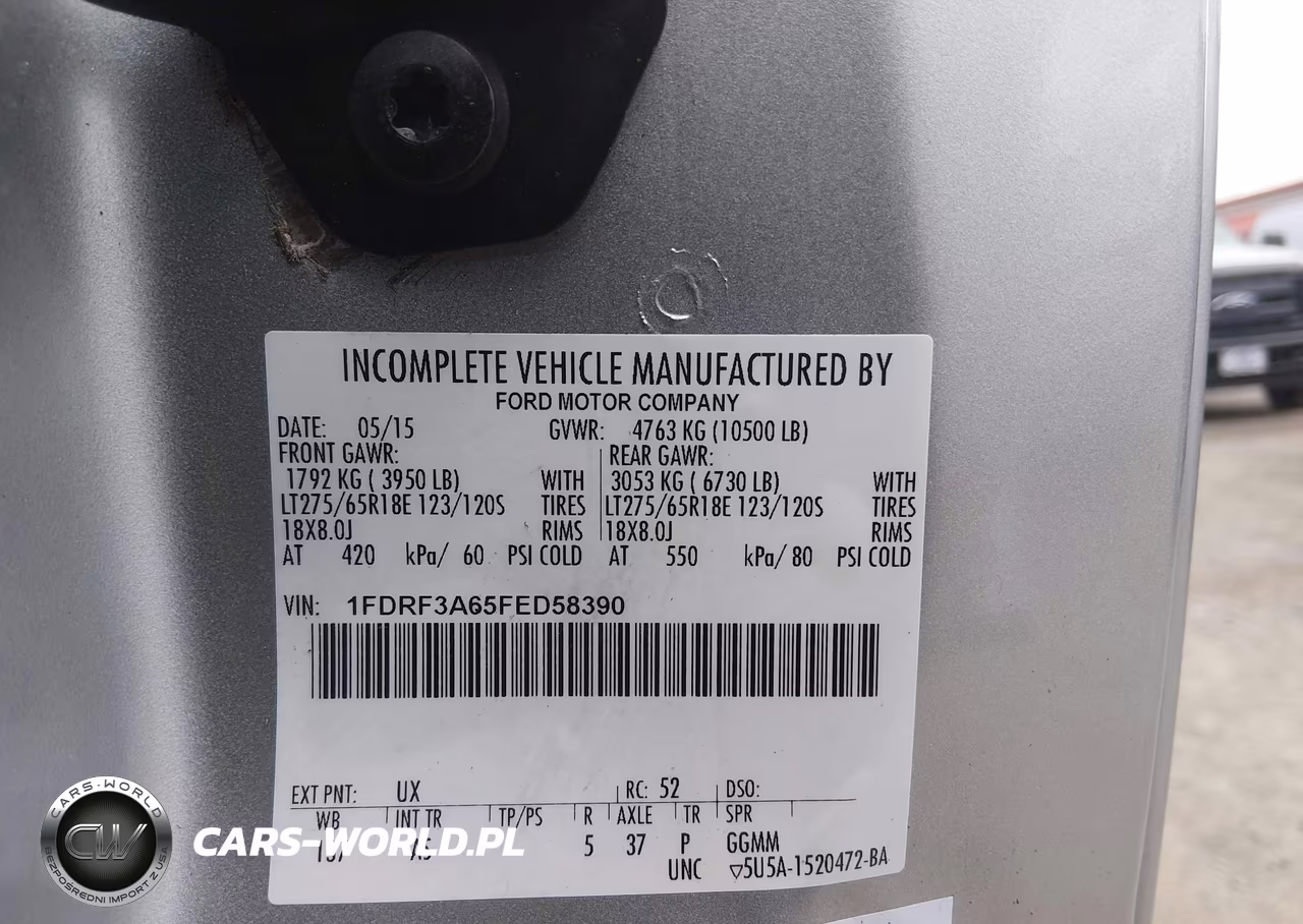 2015 Ford F-350 Xl VIN:1FDRF3A65FED58390 - 9