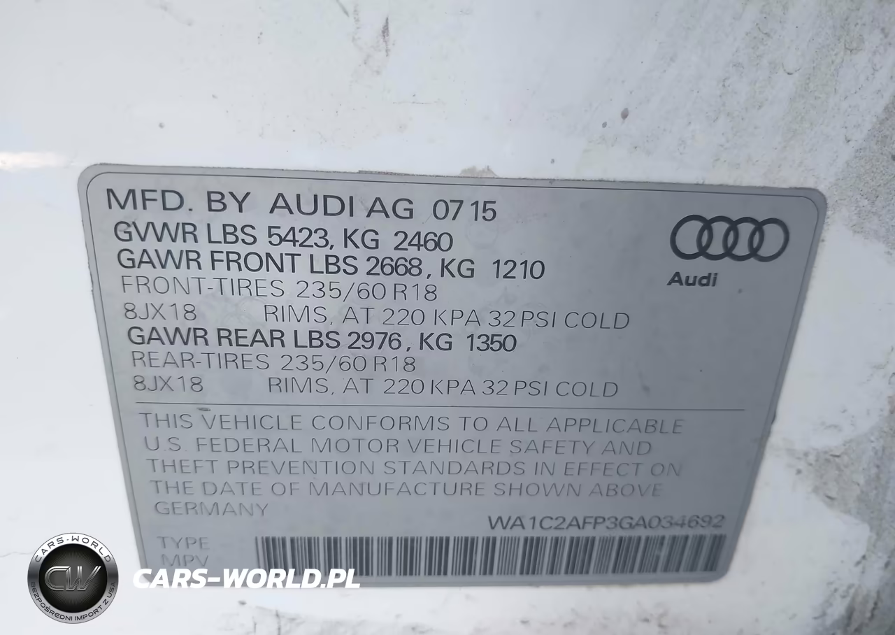 2016 Audi Q5 2.0T Premium VIN:WA1C2AFP3GA034692 - 9