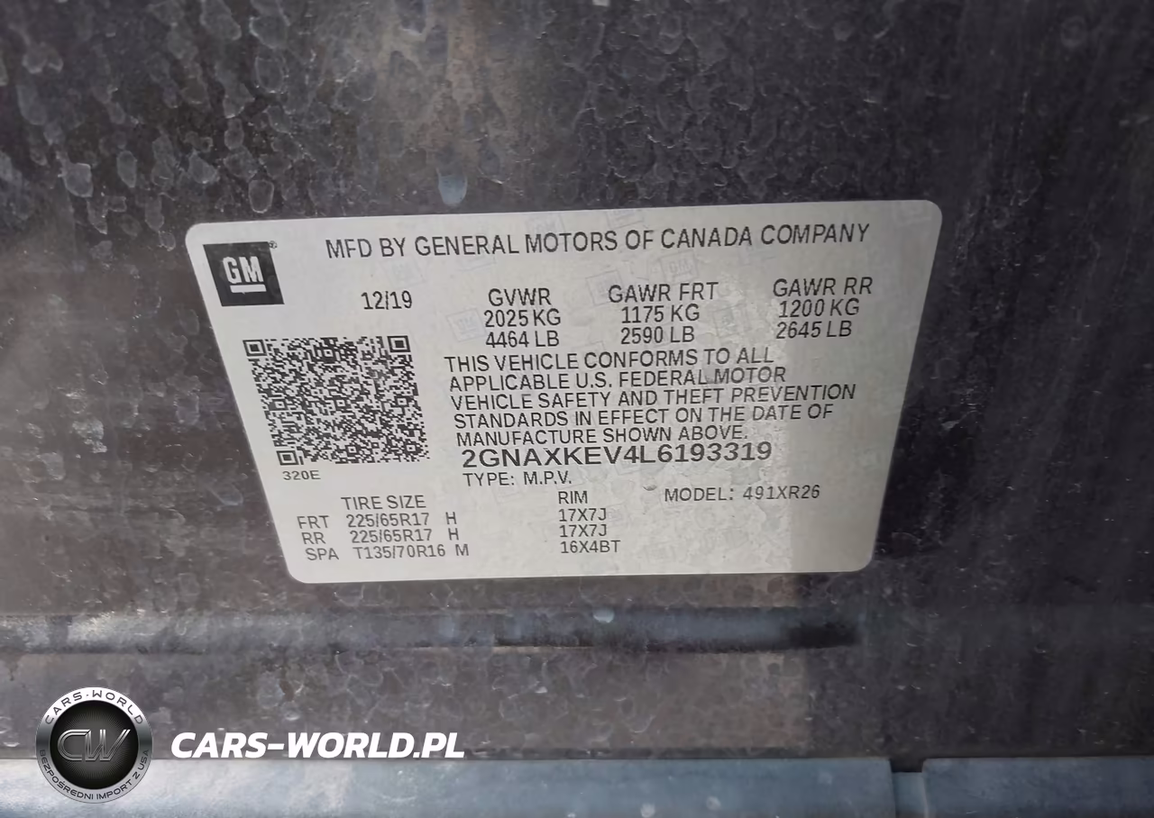 2020 Chevrolet Equinox Fwd Lt 1.5L Turbo VIN:2GNAXKEV4L6193319 - 9