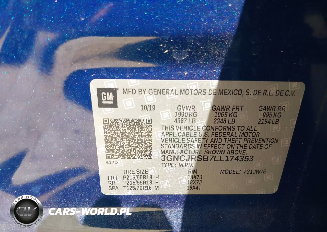 2020 Chevrolet Trax Awd Premier VIN:3GNCJRSB7LL174353 - 9