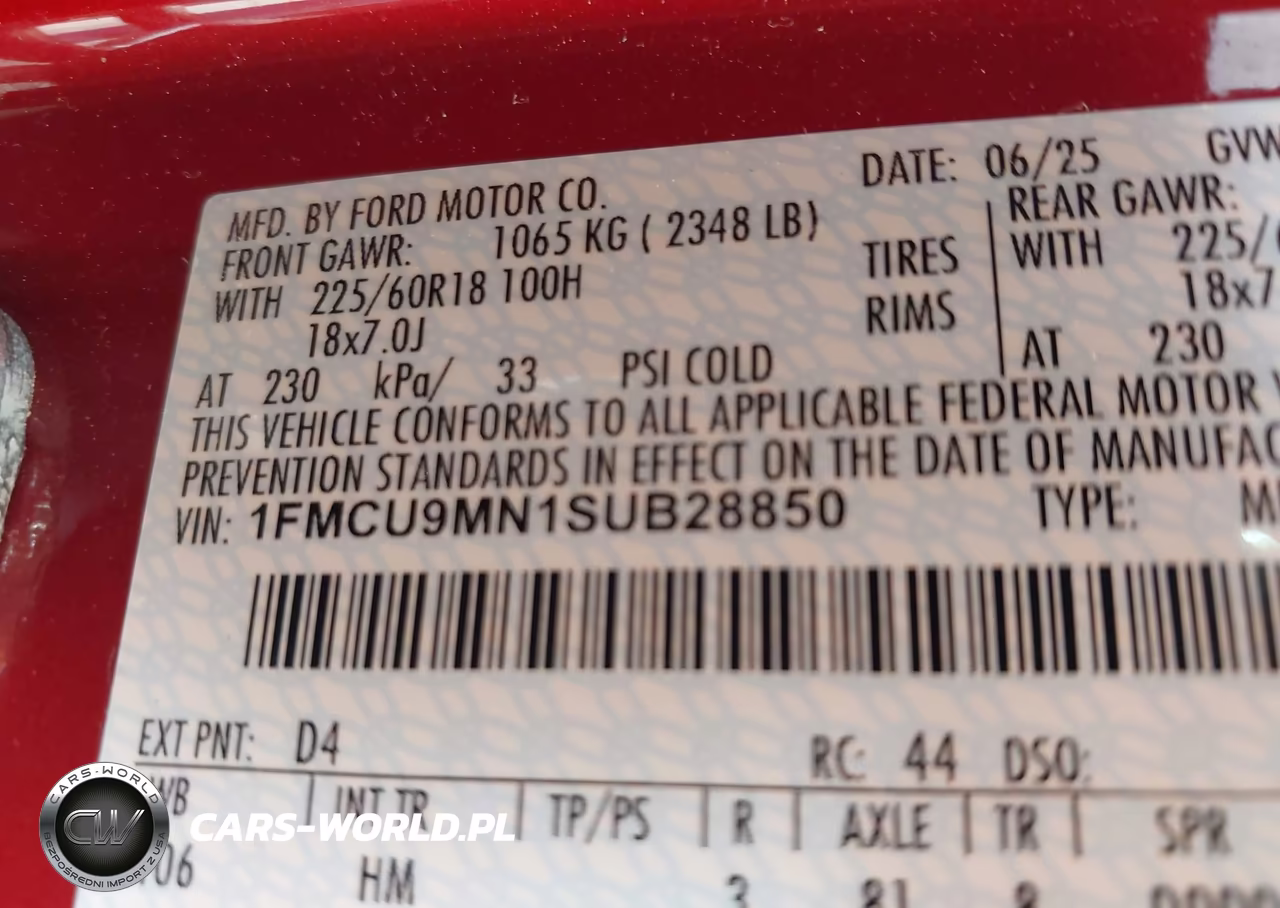 2025 Ford Escape St-Line VIN:1FMCU9MN1SUB28850 - 9